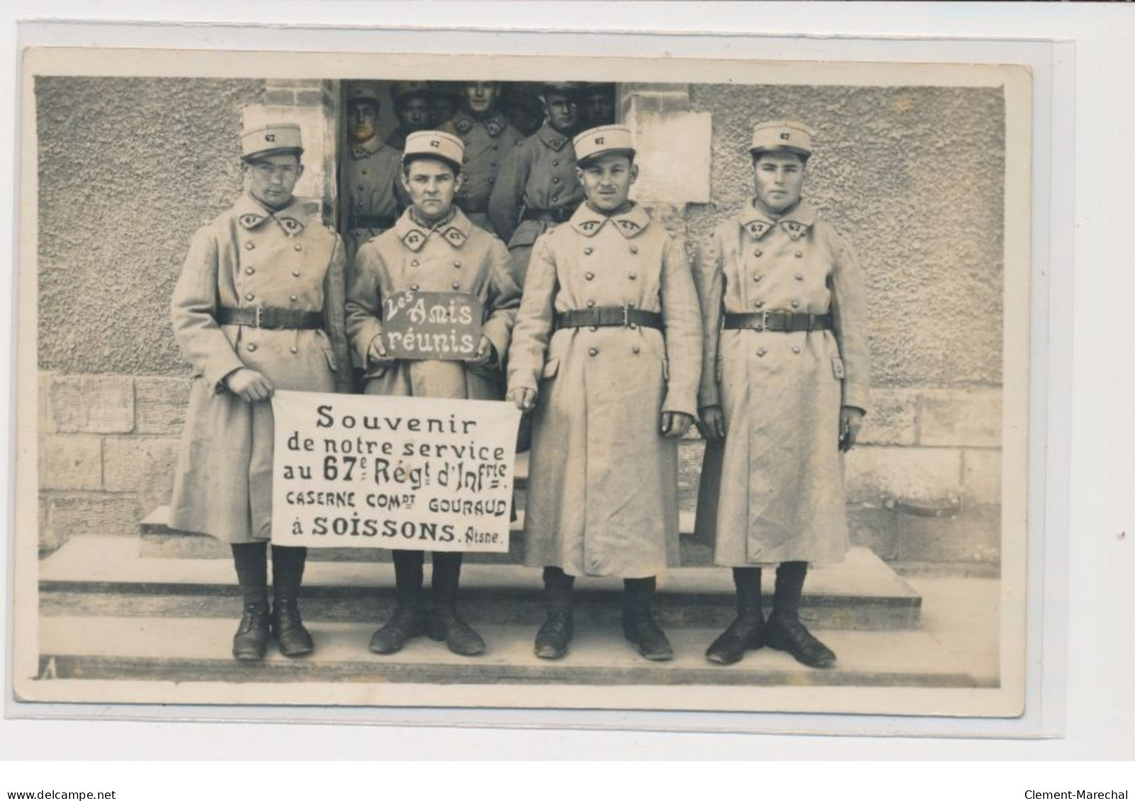 SOISSONS - Militaires - Carte Photo - Trés Bon état - Soissons