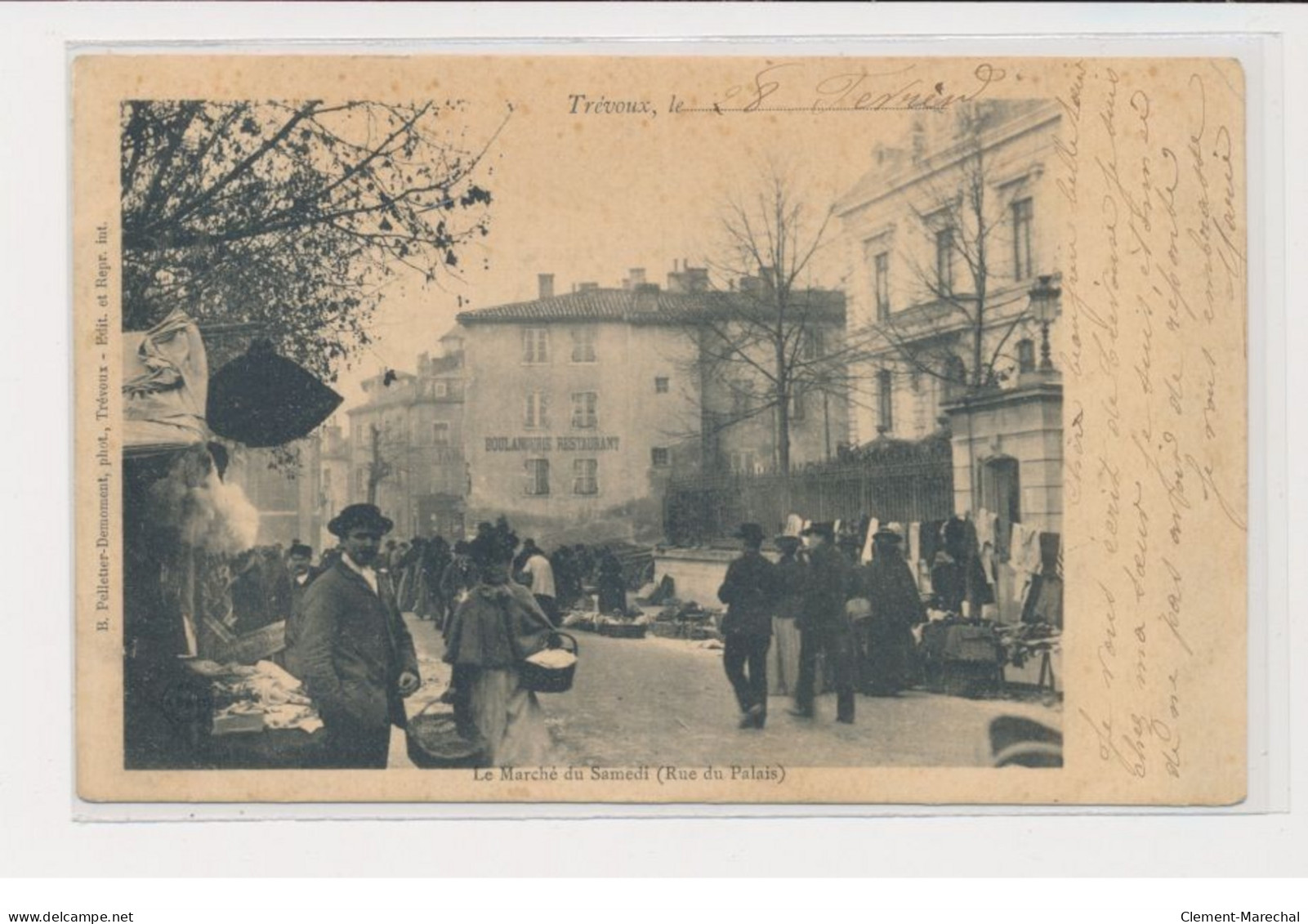 TREVOUX - Le Marché Du Samedi (rue Du Palais) - Très Bon état - Trévoux