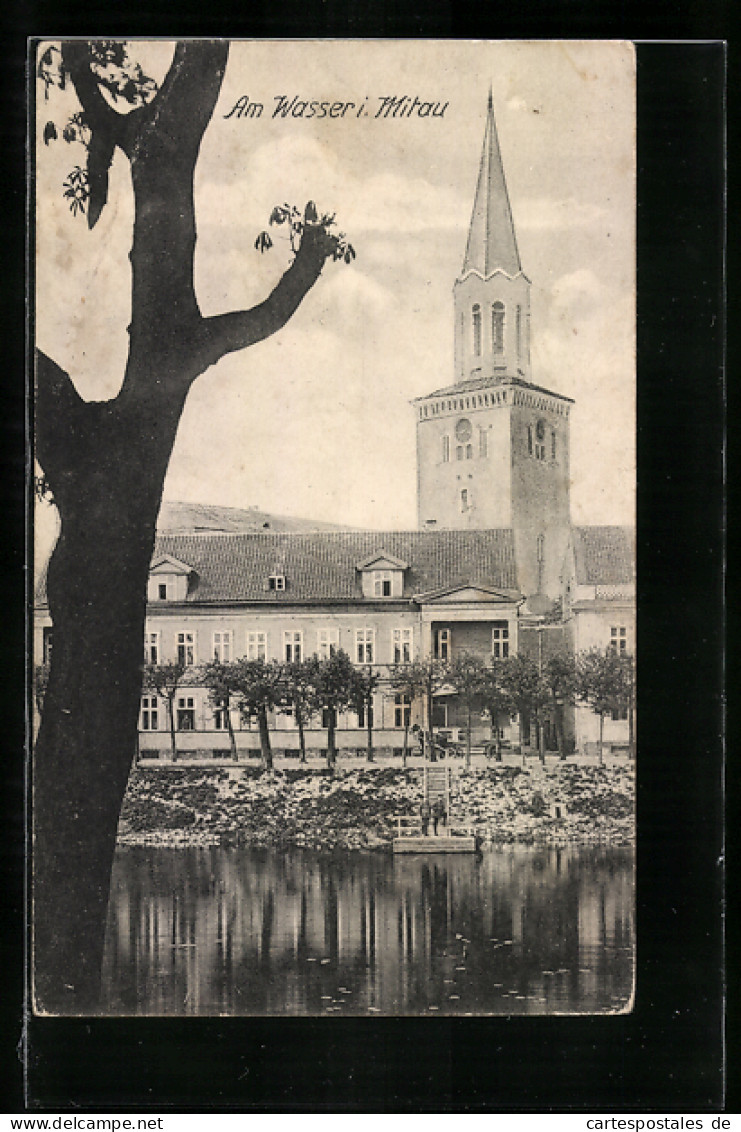 AK Mitau, Kirche Am Wasser  - Lettonie