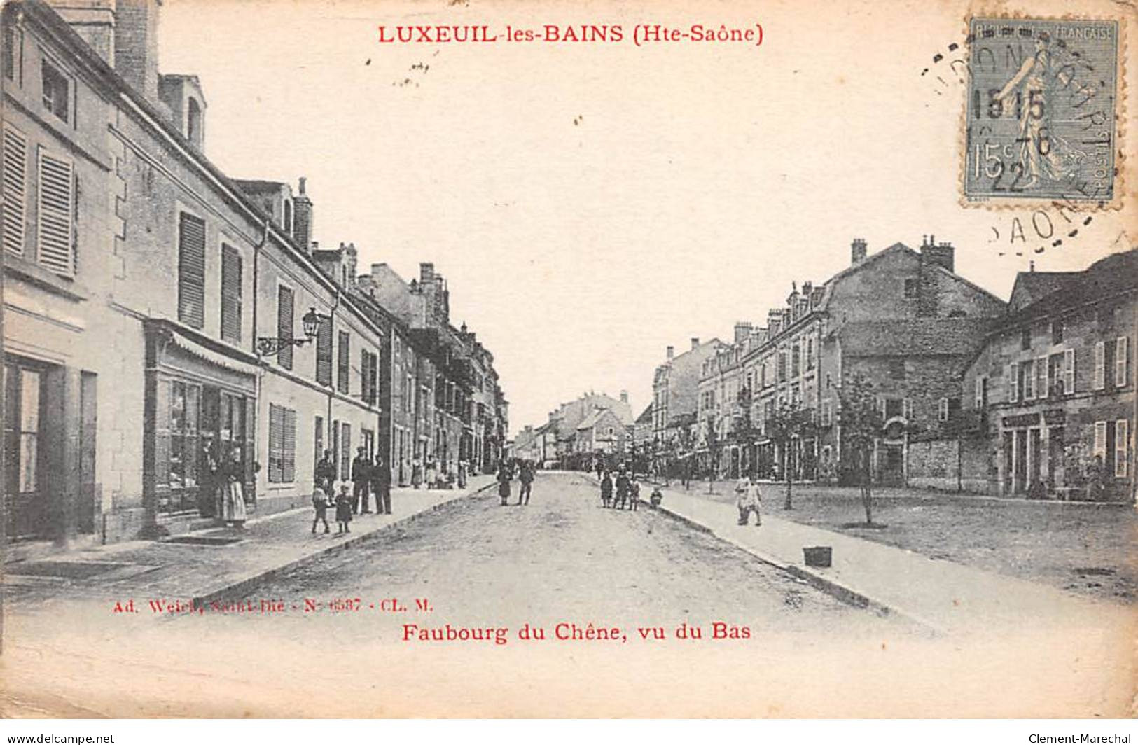 LUXEUIL LES BAINS - Faubourg Du Chêne, Vu Du Bas - état - Luxeuil Les Bains