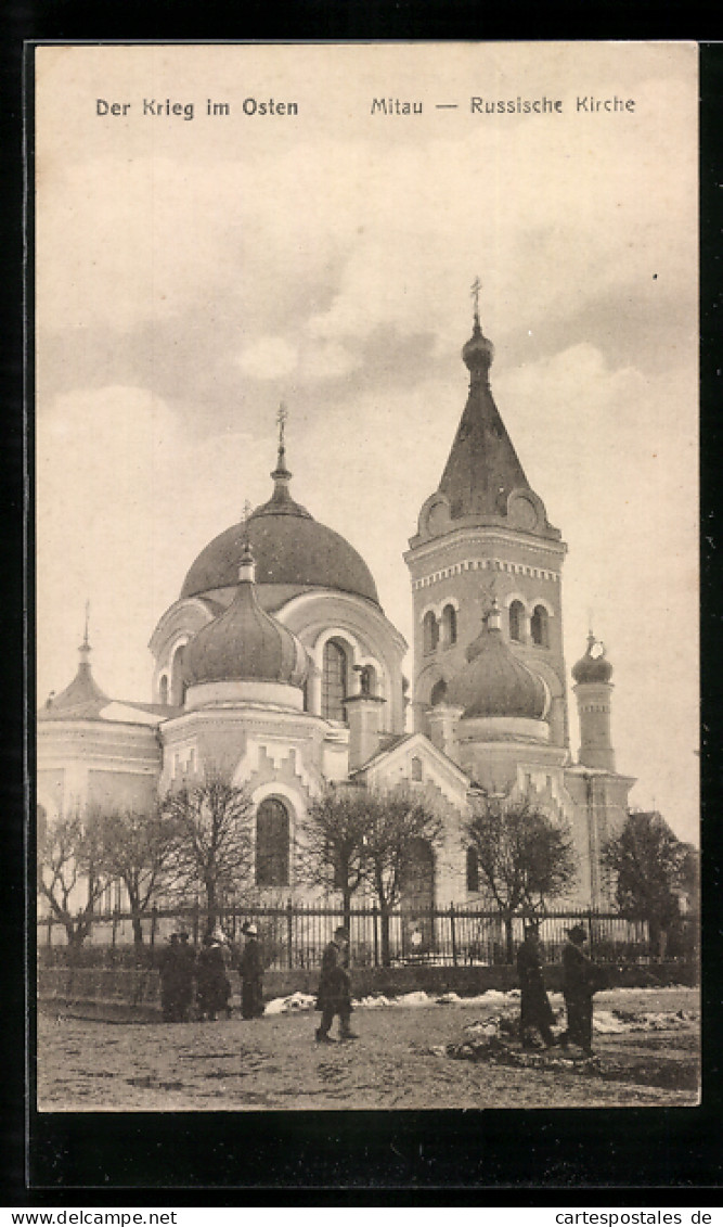 AK Mitau, Partie Mit Russischer Kirche  - Latvia