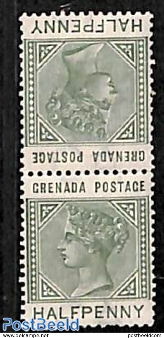 Grenada 1883 1/2d Tete-Beche Pair, Unused (hinged) - Autres & Non Classés