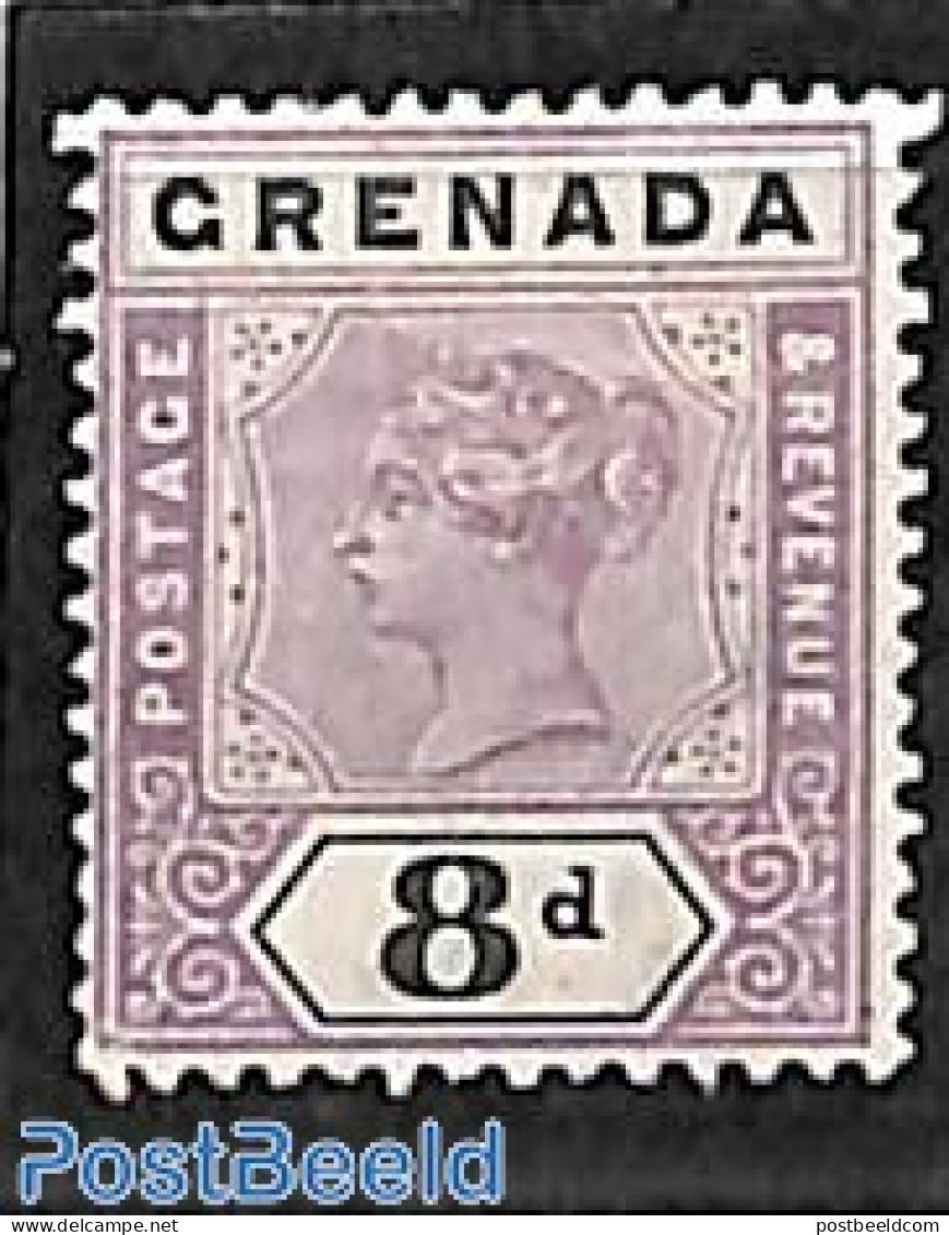 Grenada 1895 8d, Stamp Out Of Set, Unused (hinged) - Autres & Non Classés