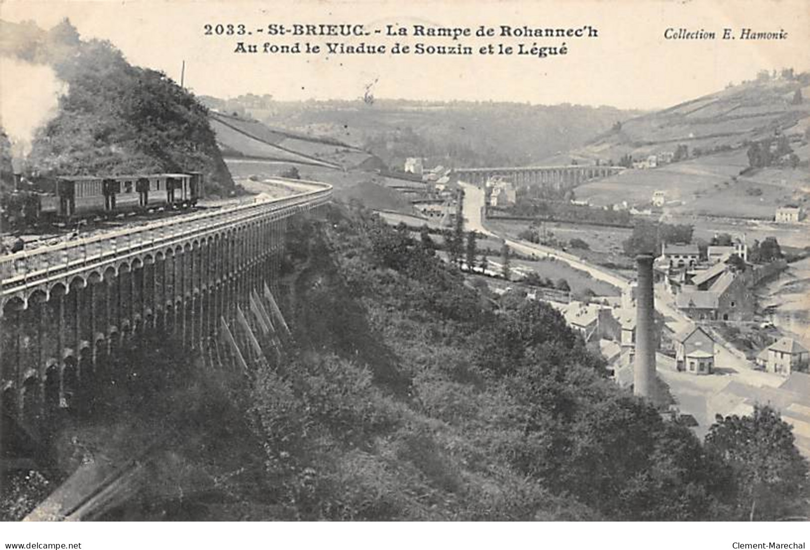 SAINT BRIEUC - La Rampe De Rohannech - Au Fond Le Viaduc De Souzin Et Le Légué - Très Bon état - Saint-Brieuc