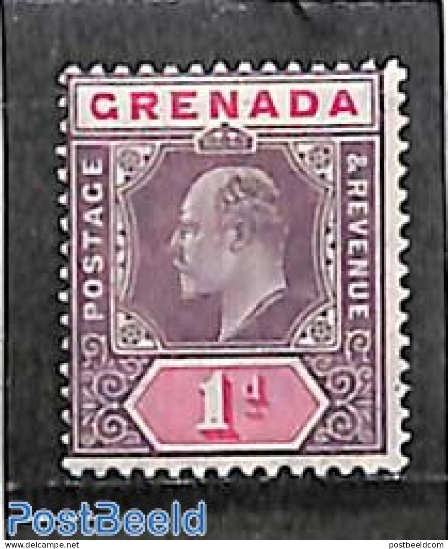 Grenada 1904 1d, WM Mult.Crown-CA, Stamp Out Of Set, Unused (hinged) - Andere & Zonder Classificatie