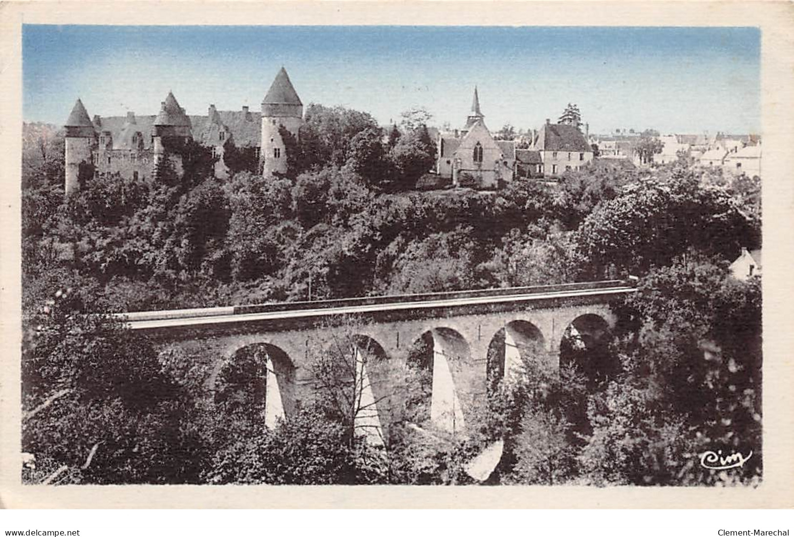 CULAN - Château - Eglise Et Pont , Route De Montluçon - Très Bon état - Culan