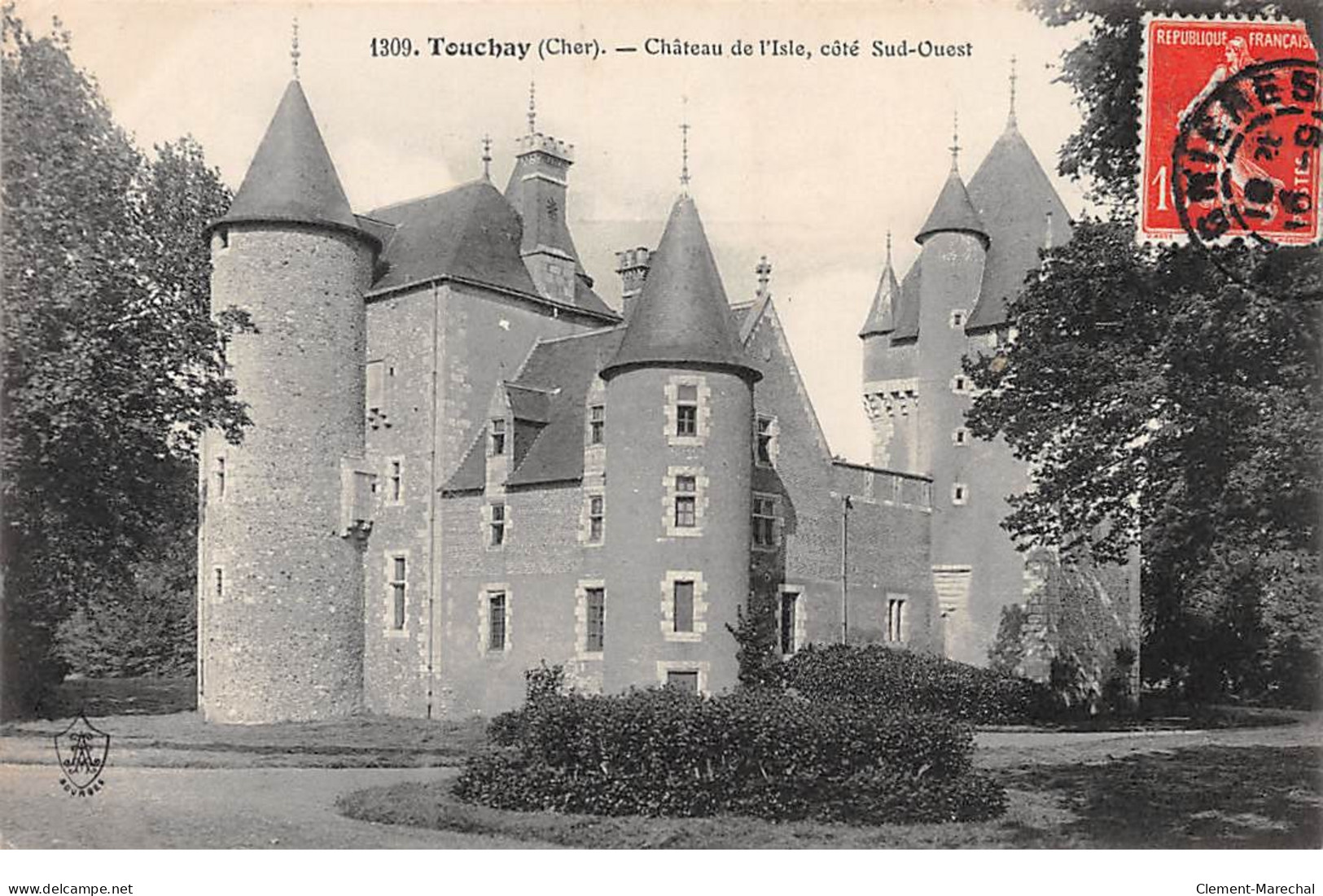 TOUCHAY - Château De L'Isle, Côté Sud Ouest - Très Bon état - Otros & Sin Clasificación