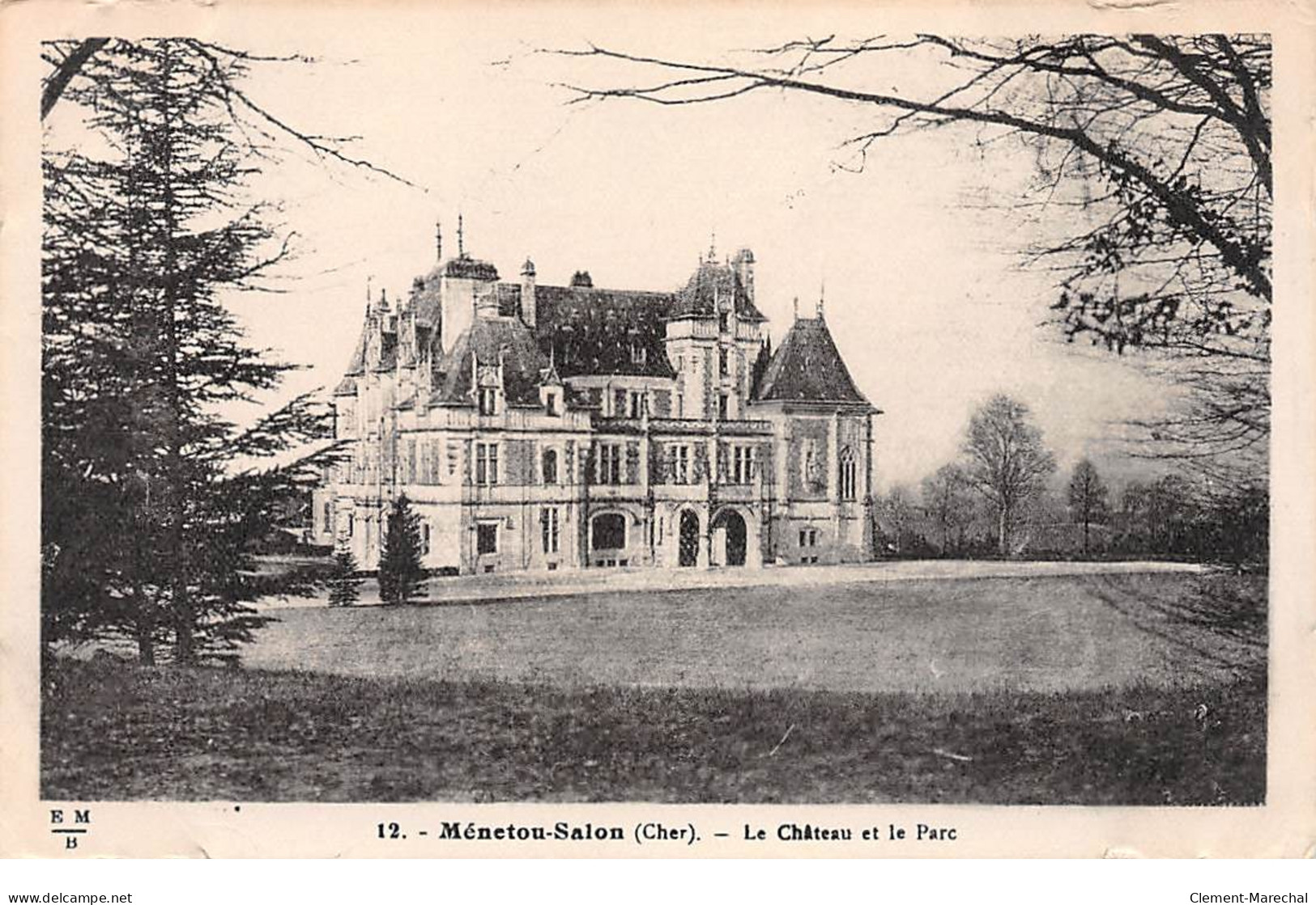 MENETOU SALON - Le Château Et Le Parc - état - Otros & Sin Clasificación