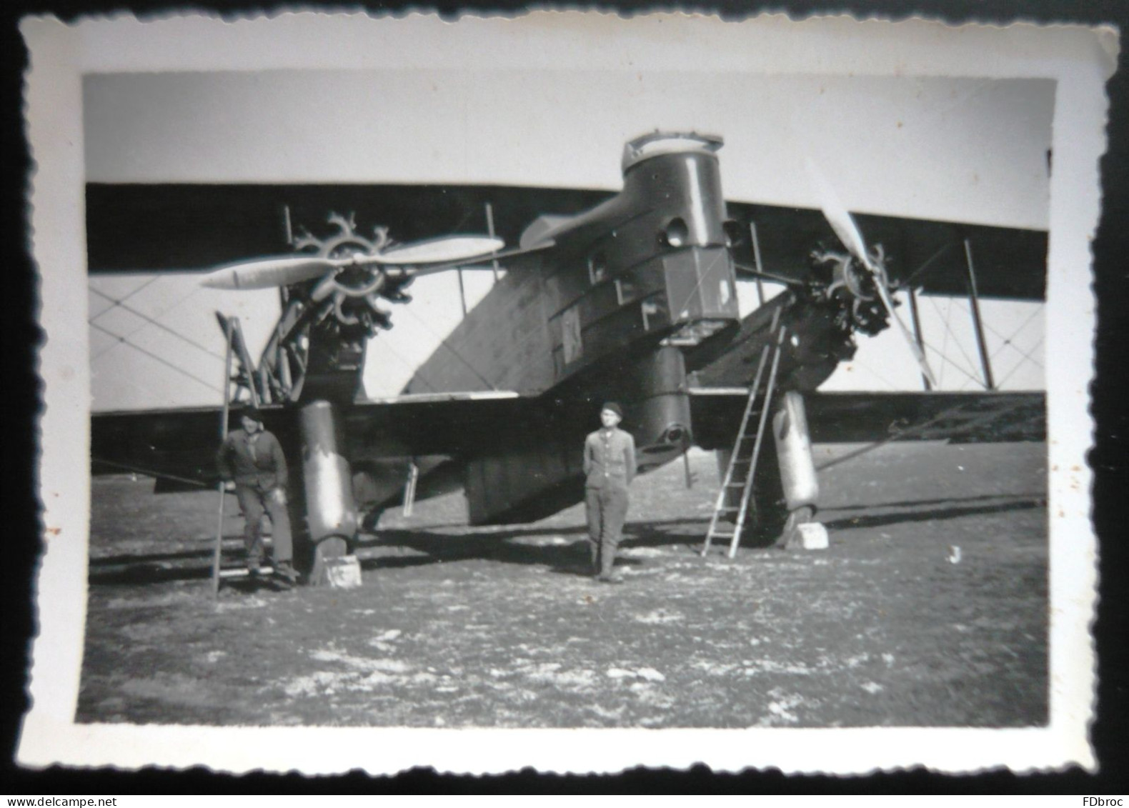 Ancienne Photo D'avion Goliatth Farman ( Armée De L'Air -aviation Militaire  )  Petit Format 8,5 X 6 Cm - Aviation