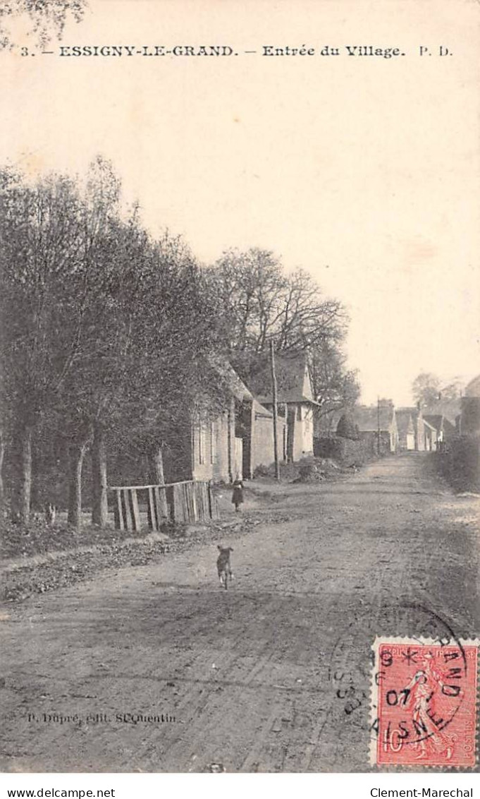 ESSIGNY LE GRAND - Entrée Du Village - Très Bon état - Andere & Zonder Classificatie