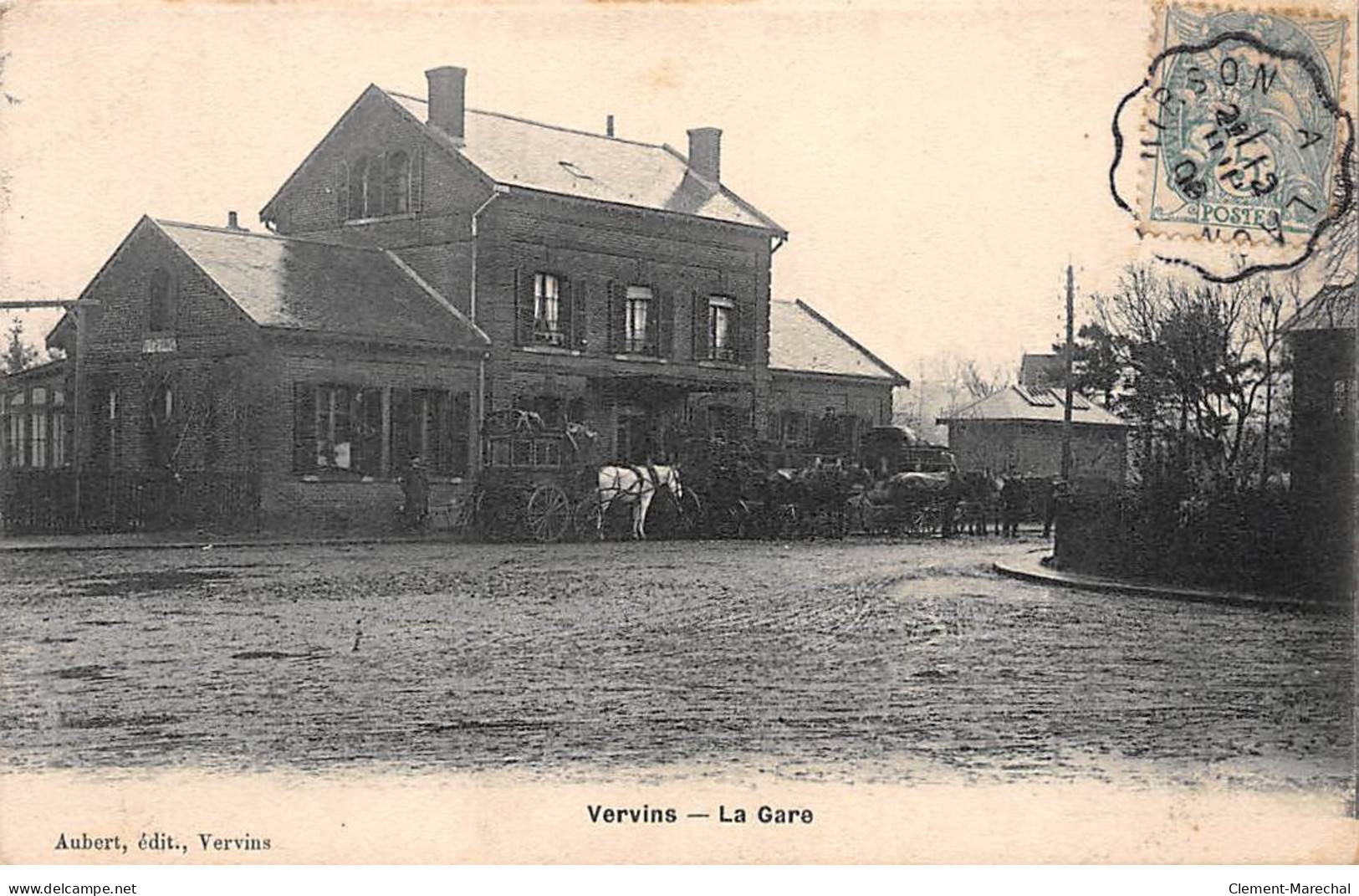 VERVINS - La Gare - Très Bon état - Vervins
