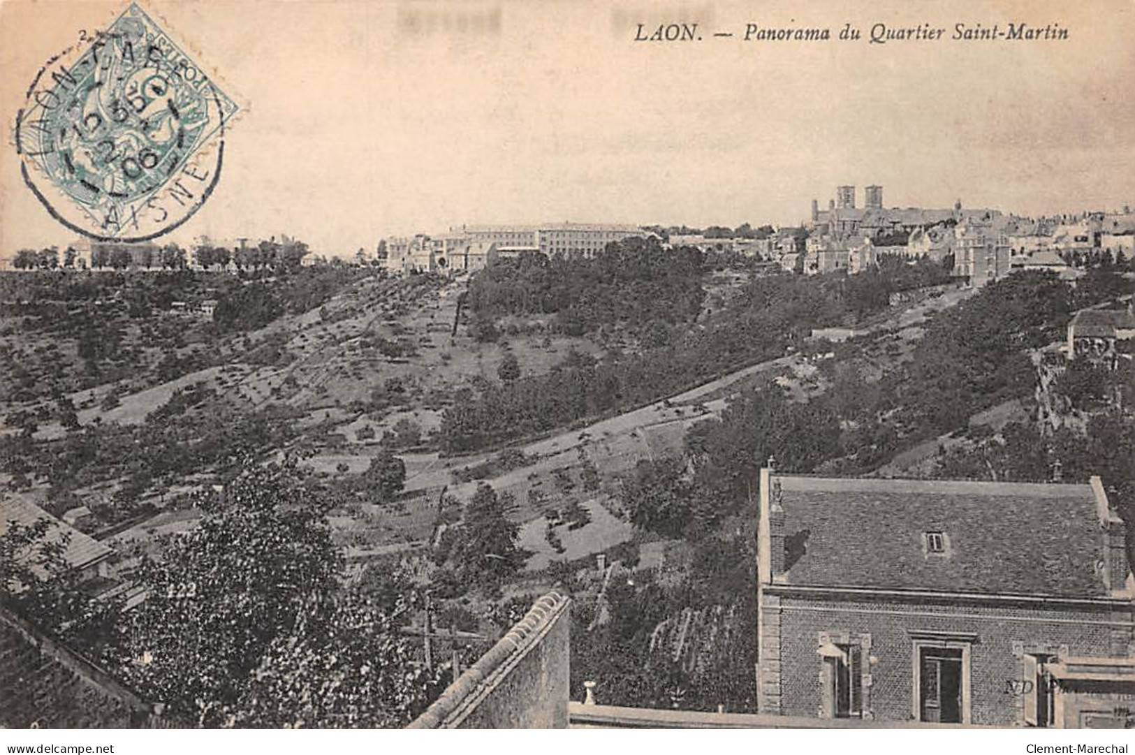 LAON - Panorama Du Quartier Saint Martin - Très Bon état - Laon