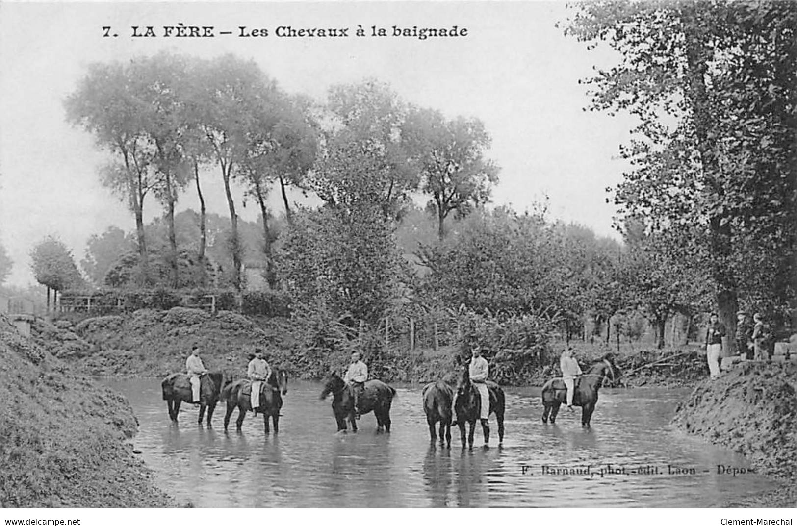 LA FERE - Les Chevaux à La Baignade - Très Bon état - Sonstige & Ohne Zuordnung