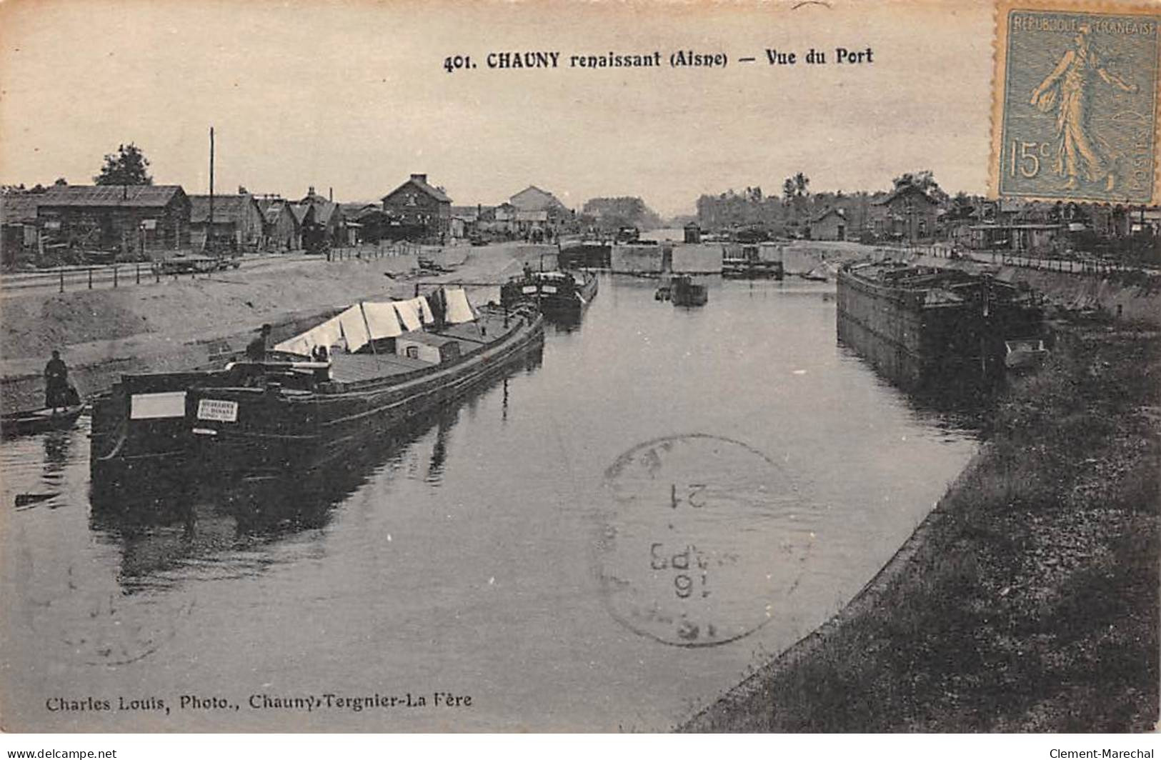 CHAUNY Renaissant - Vue Du Port - Très Bon état - Chauny
