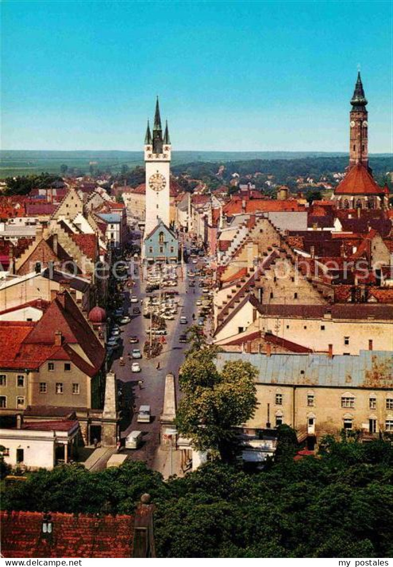 72636906 Straubing Teilansicht Kirche St Jakob Stadttor Straubing - Straubing