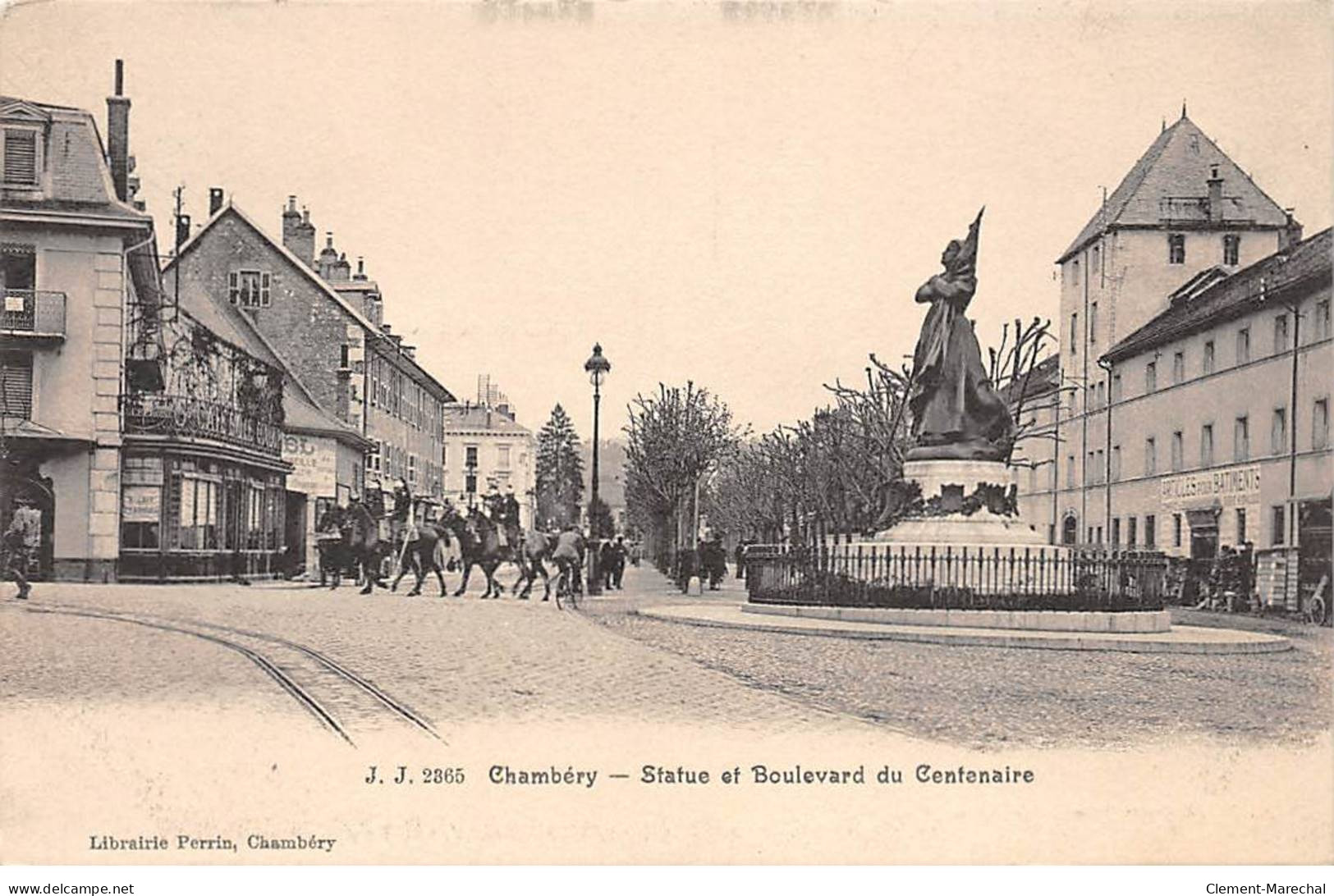 CHAMBERY - Statue Et Boulevard Du Centenaire - Très Bon état - Chambery