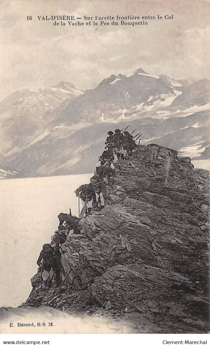 VAL D'ISERE - Sur L'arrête Frontière Entre Le Col De La Vache Et Le Pas Du Bouquetin - Très Bon état - Val D'Isere