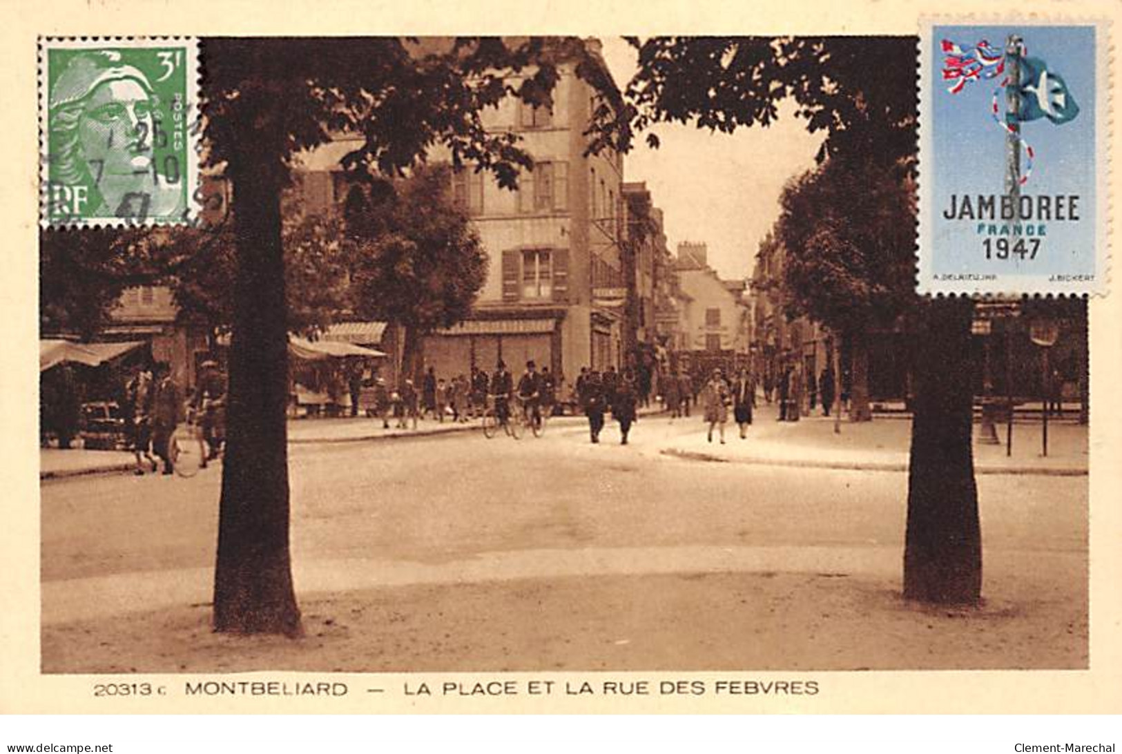 MONTBELIARD - La Place Et La Rue Des Febvres - Très Bon état - Montbéliard