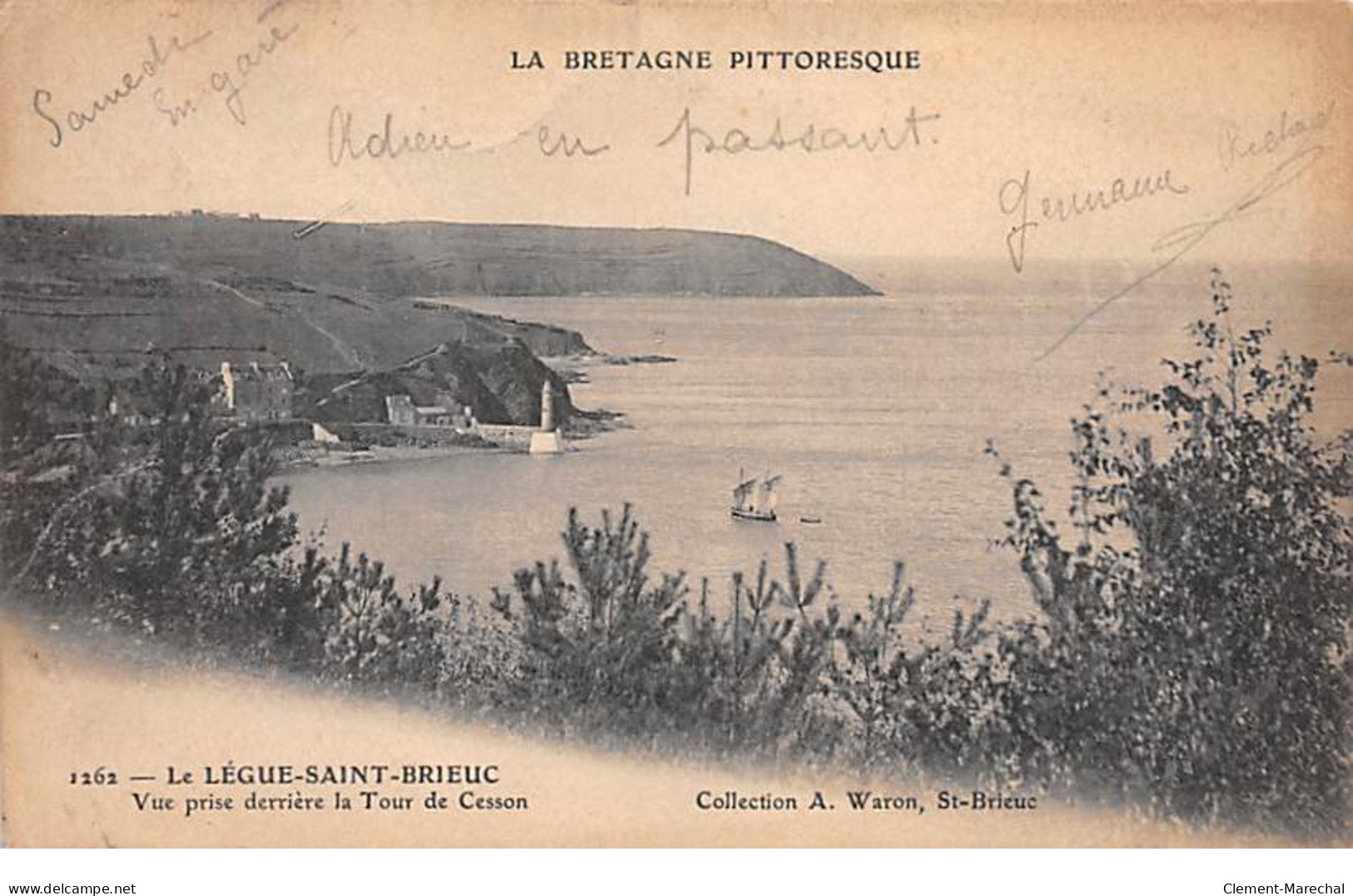 LE LEGUE SAINT BRIEUC - Vue Prise Derrière La Tour De Cesson - Très Bon état - Saint-Brieuc