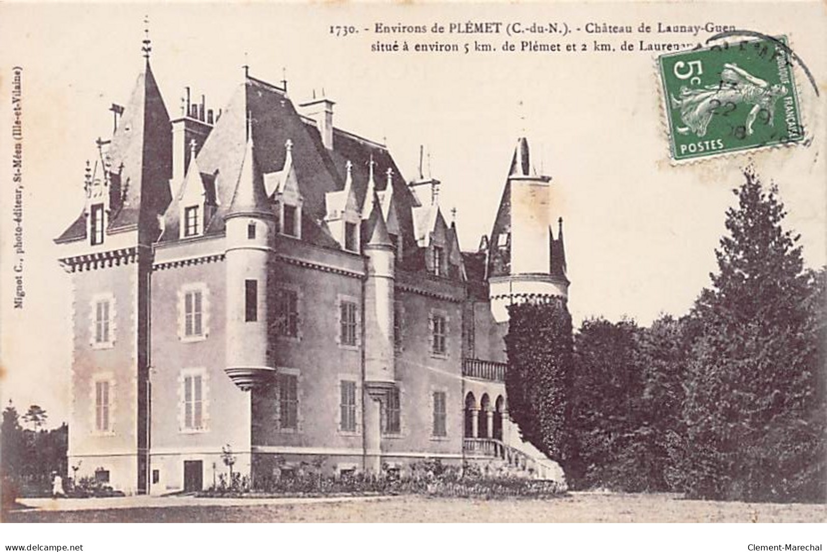 Environs De PLEMET - Château De Launay Guen - Très Bon état - Sonstige & Ohne Zuordnung