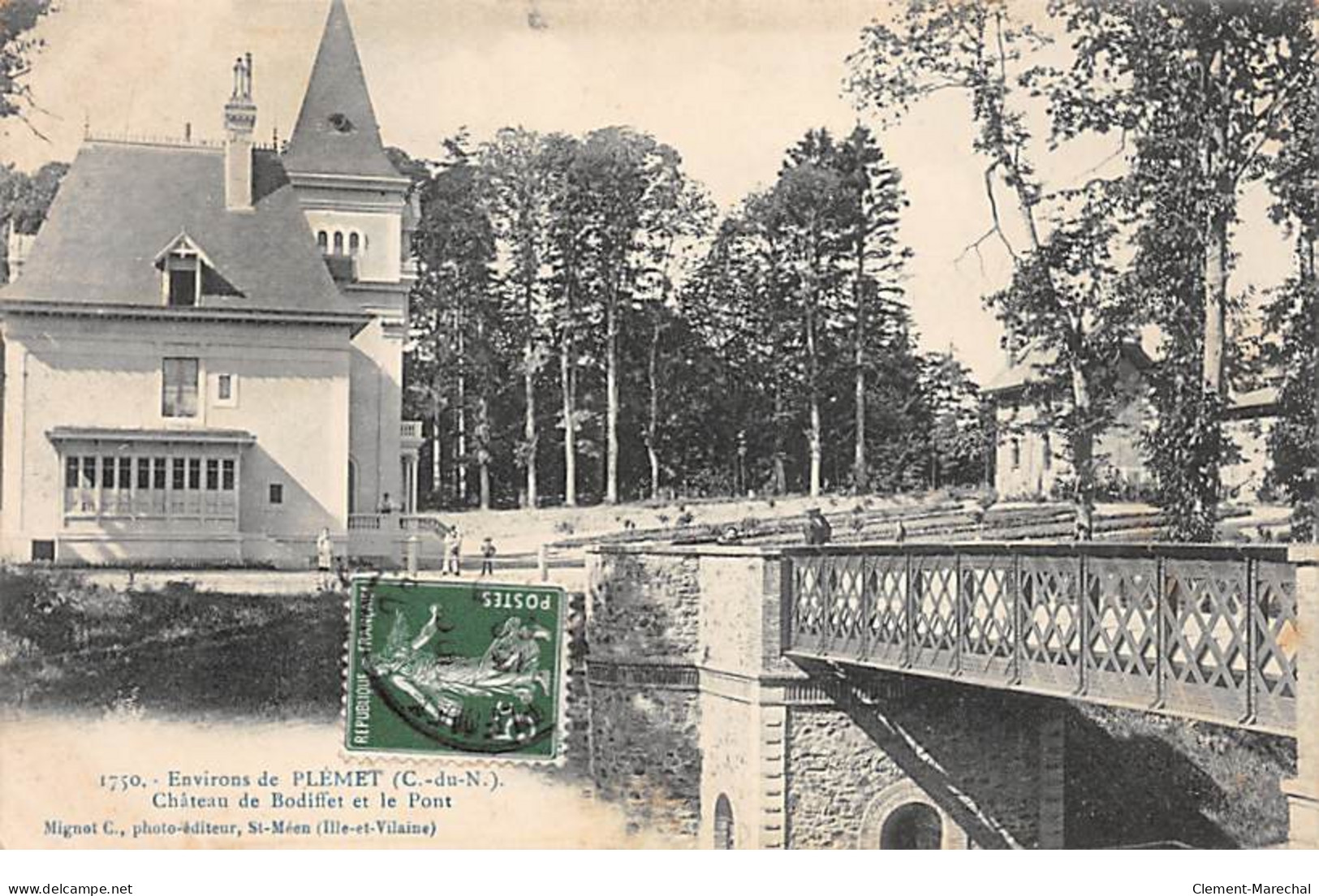 Environs De PLEMET - Château De Bodiffet Et Le Pont - Très Bon état - Sonstige & Ohne Zuordnung
