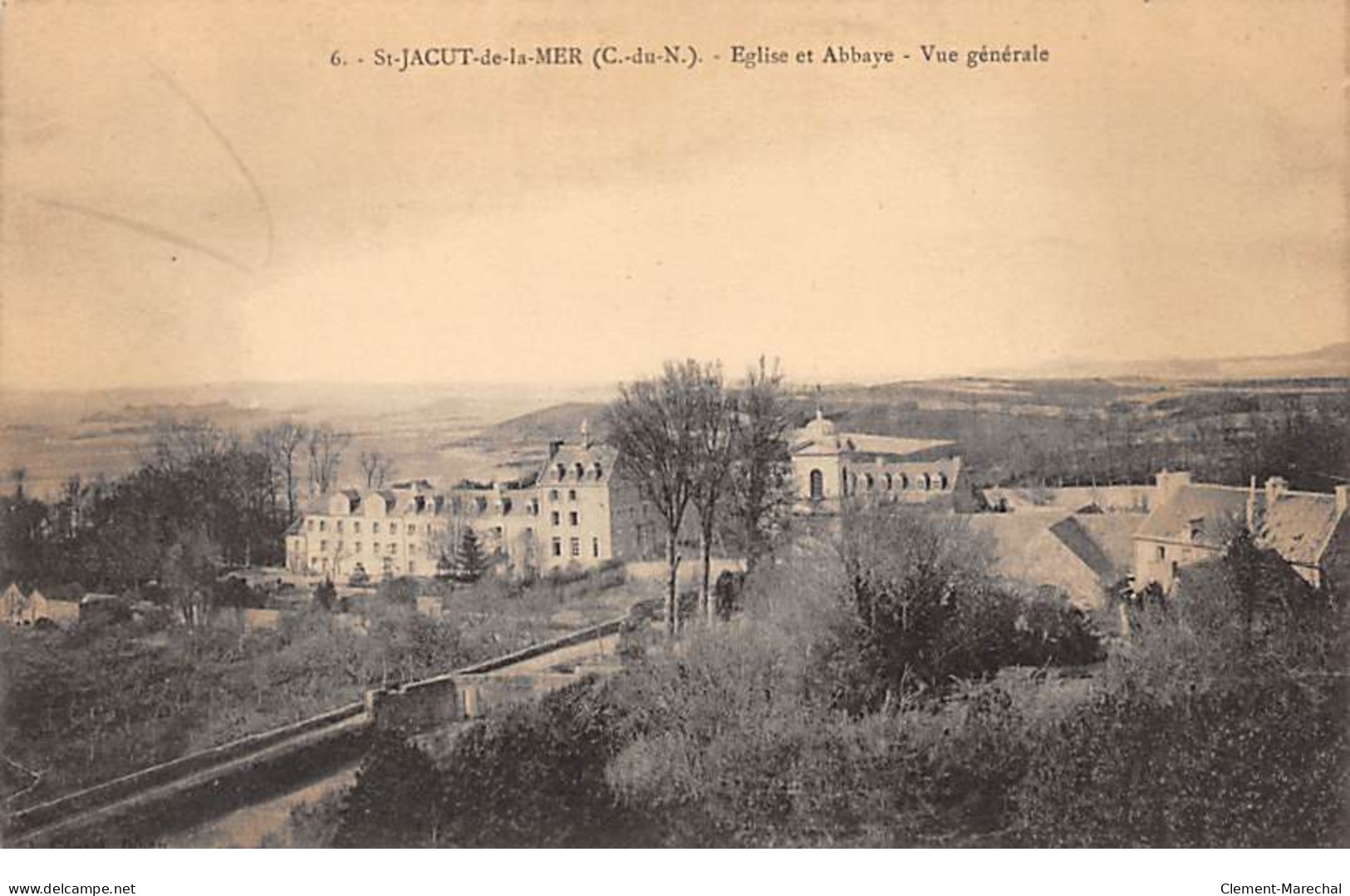 SAINT JACUT DE LA MER - Eglise Et Abbaye - Vue Générale - Très Bon état - Saint-Jacut-de-la-Mer