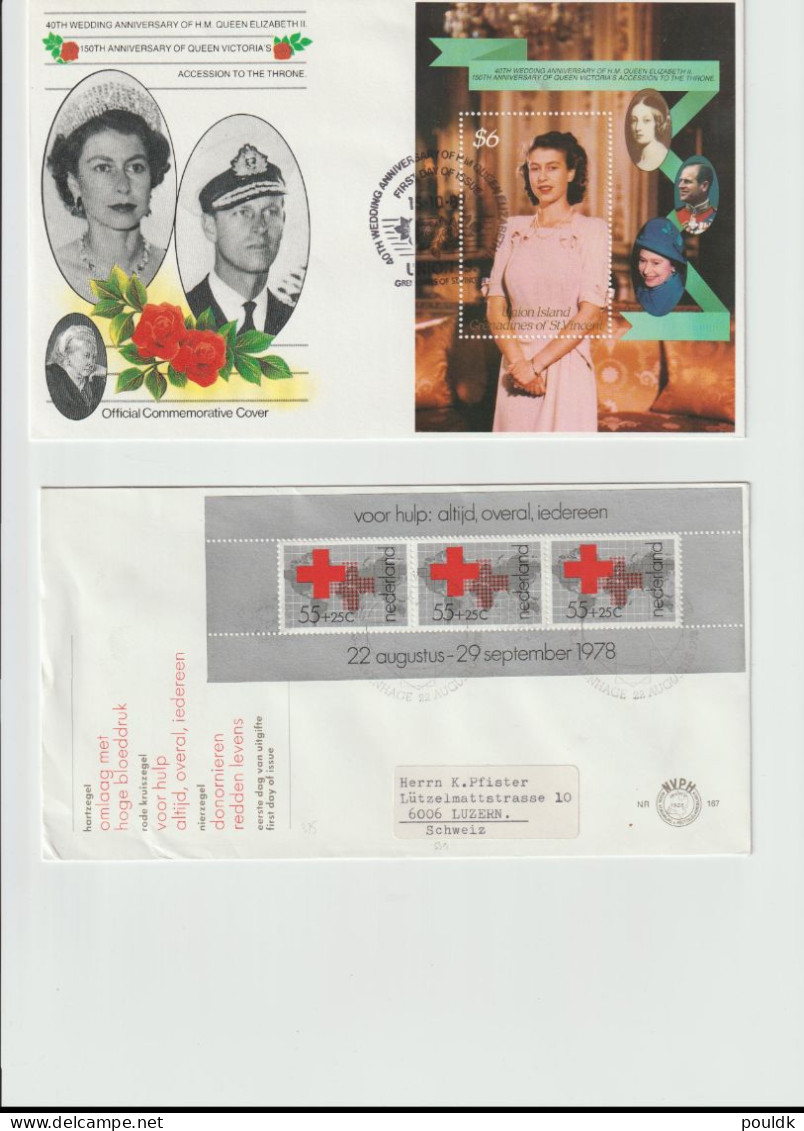 Ten Covers Franked With Souvenir Sheets. Postal Weight 0,099 Kg. Please Read Sales Conditions Under Image Of Lot (009-11 - Sammlungen (ohne Album)