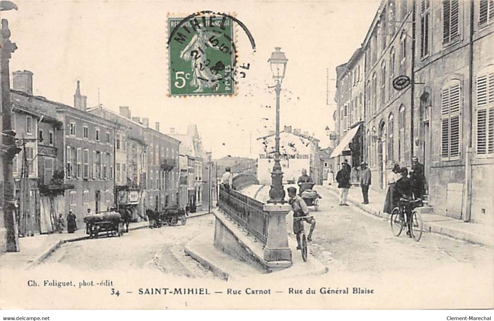 SAINT MIHIEL - Rue Carnot - Rue Du Général Blaise - Très Bon état - Saint Mihiel