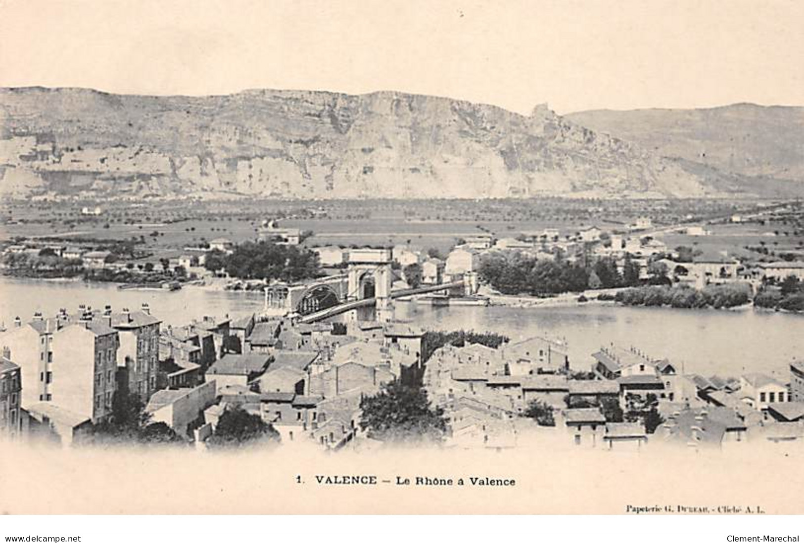 VALENCE - Le Rhône à Valence - Très Bon état - Valence