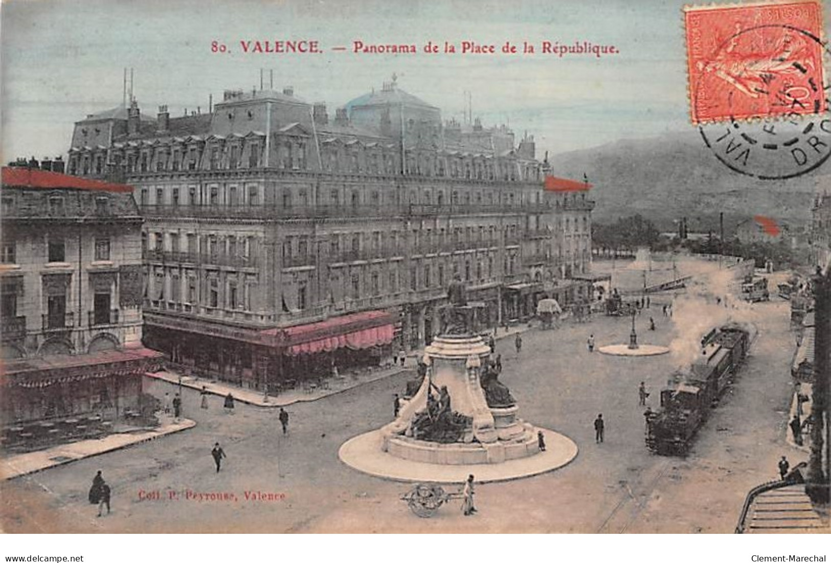 VALENCE - Panorama De La Place De La République - Très Bon état - Valence