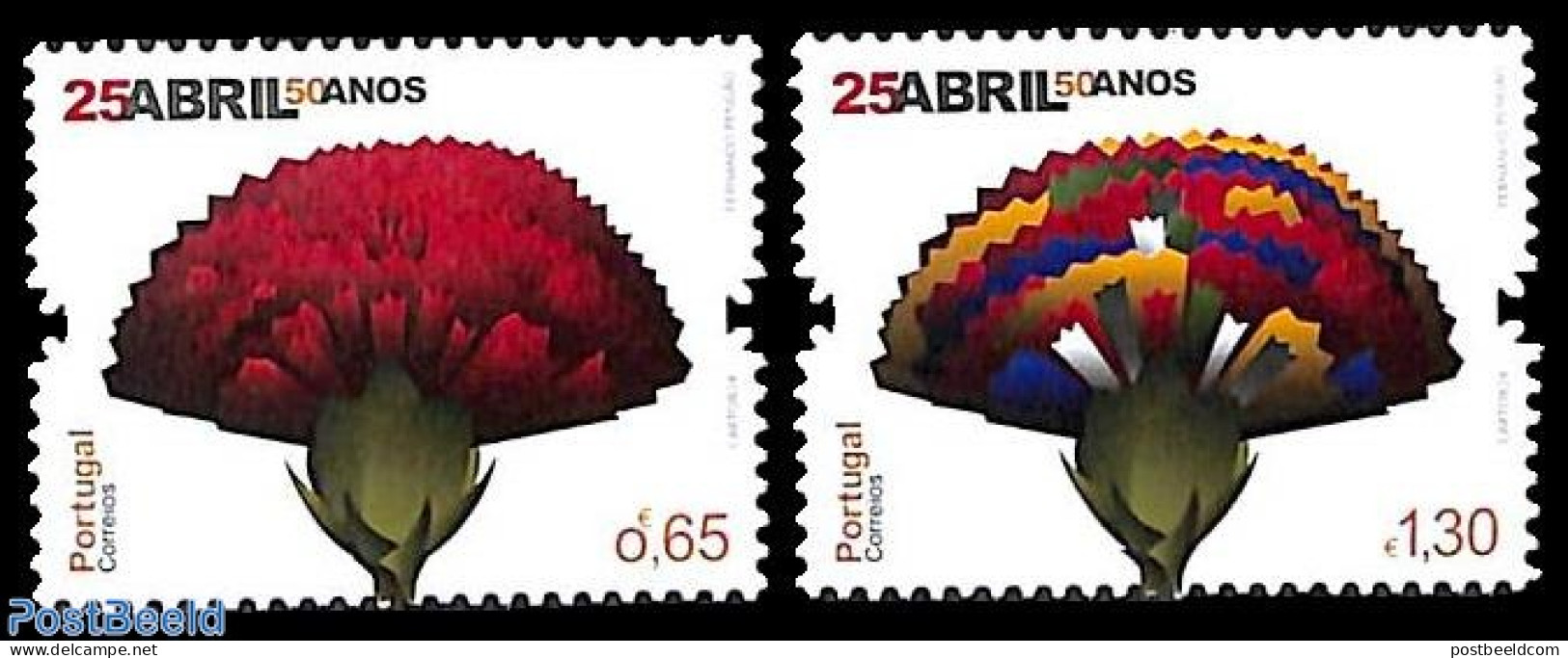 Portugal 2024 April 25th 1974, 2v, Mint NH - Neufs