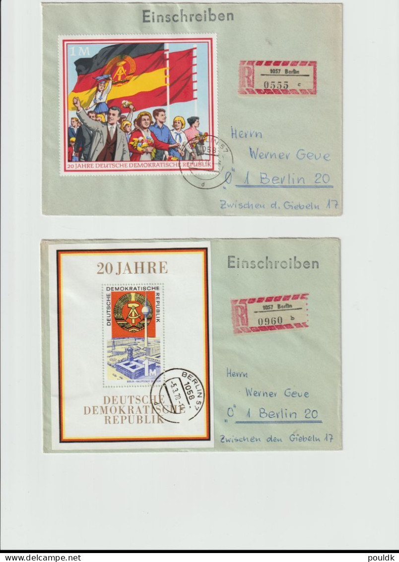 Ten Covers Franked With Souvenir Sheets. Postal Weight 0,099 Kg. Please Read Sales Conditions Under Image Of Lot (009-11 - Verzamelingen (zonder Album)