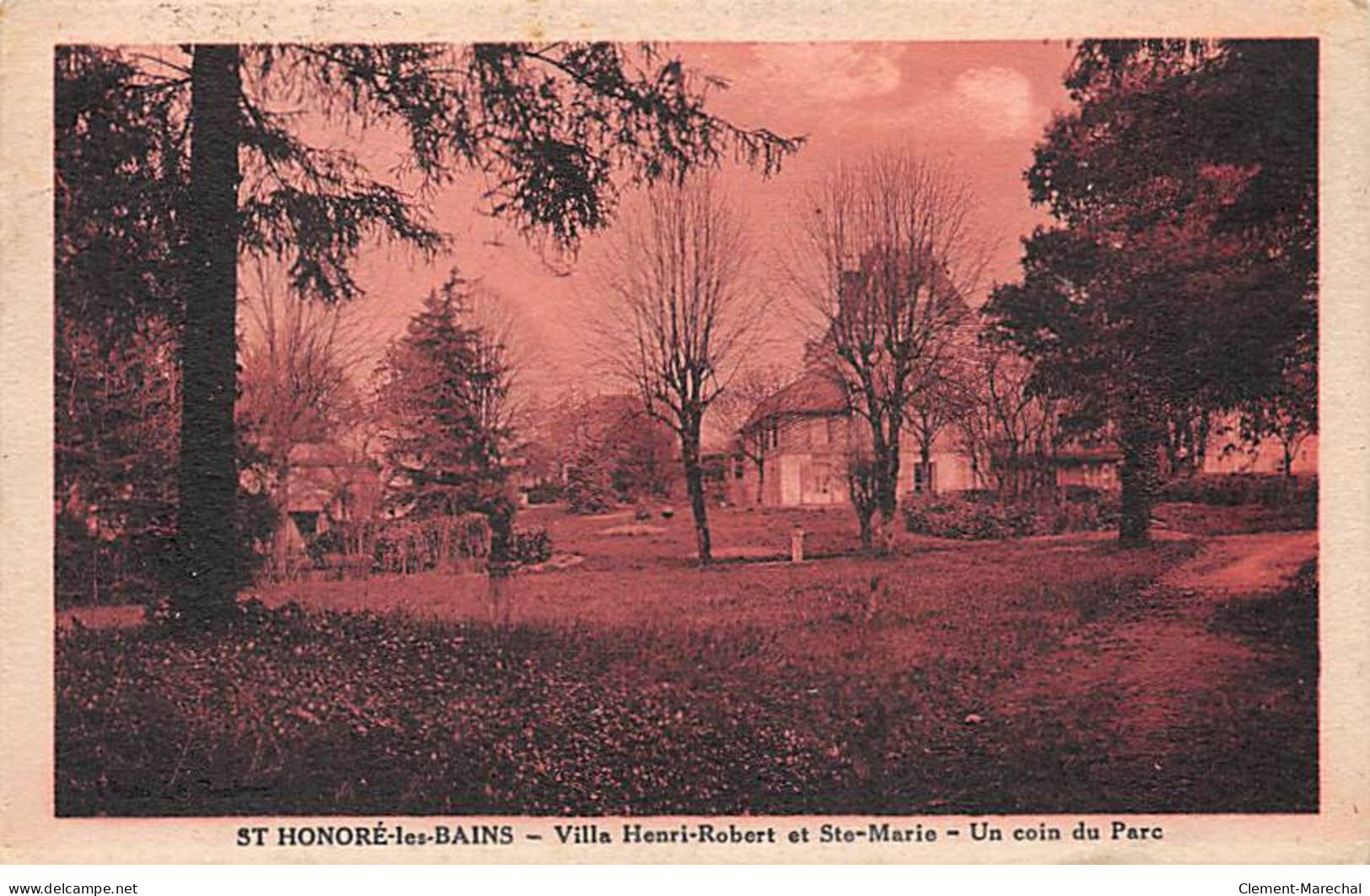 SAINT HONORE LES BAINS - Villa Henri Robert Et Sainte Marie - Un Coin Du Parc - Très Bon état - Saint-Honoré-les-Bains