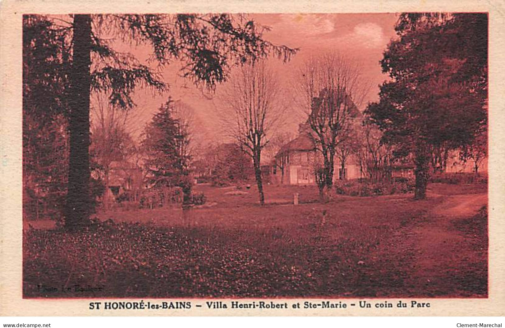 SAINT HONORE LES BAINS - Villas Henri Robert Et Sainte Marie - Un Coin Du Parc - Très Bon état - Saint-Honoré-les-Bains