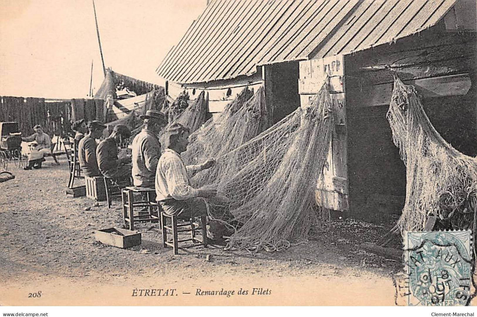 ETRETAT - Remardage Des Filets - Très Bon état - Etretat