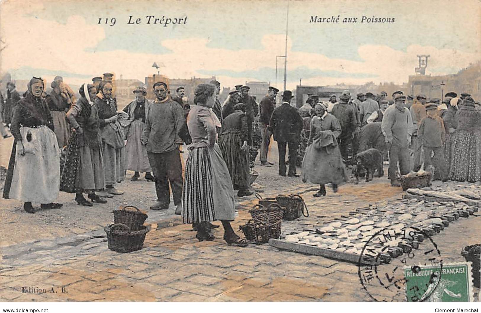 LE TREPORT - Marché Aux Poissons - Très Bon état - Le Treport