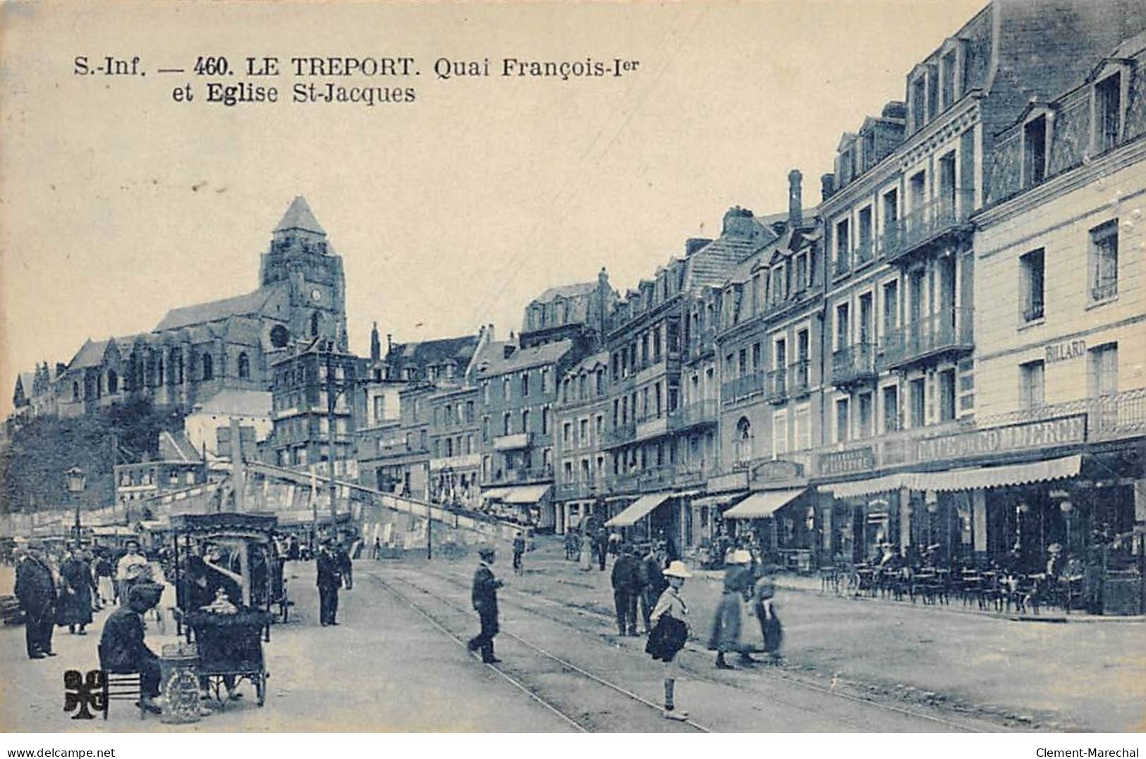 LE TREPORT - Quai François 1er Et Eglise Saint Jacques - Très Bon état - Le Treport