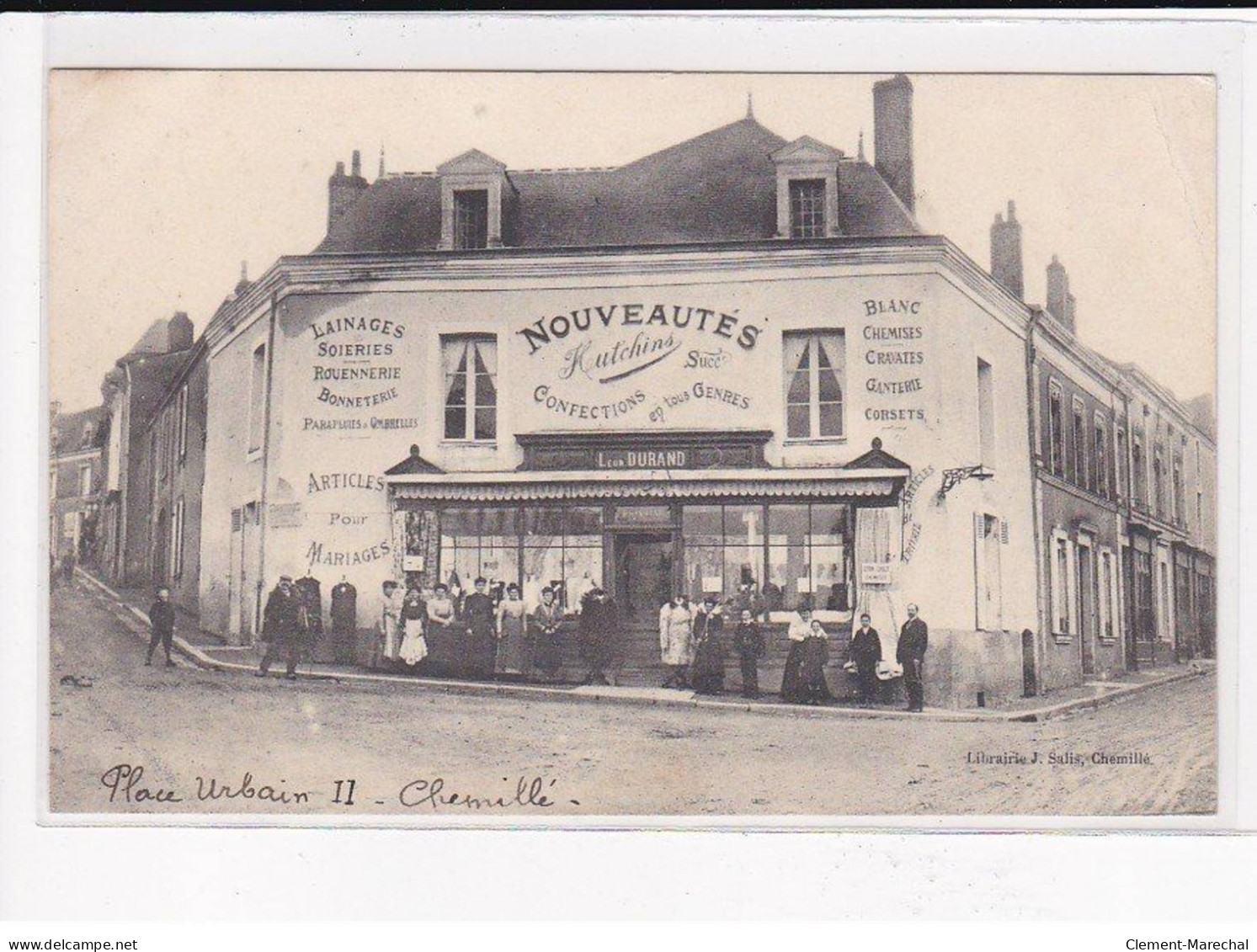 CHEMILLE : Place Urbain, Leon DURAND - état - Chemille