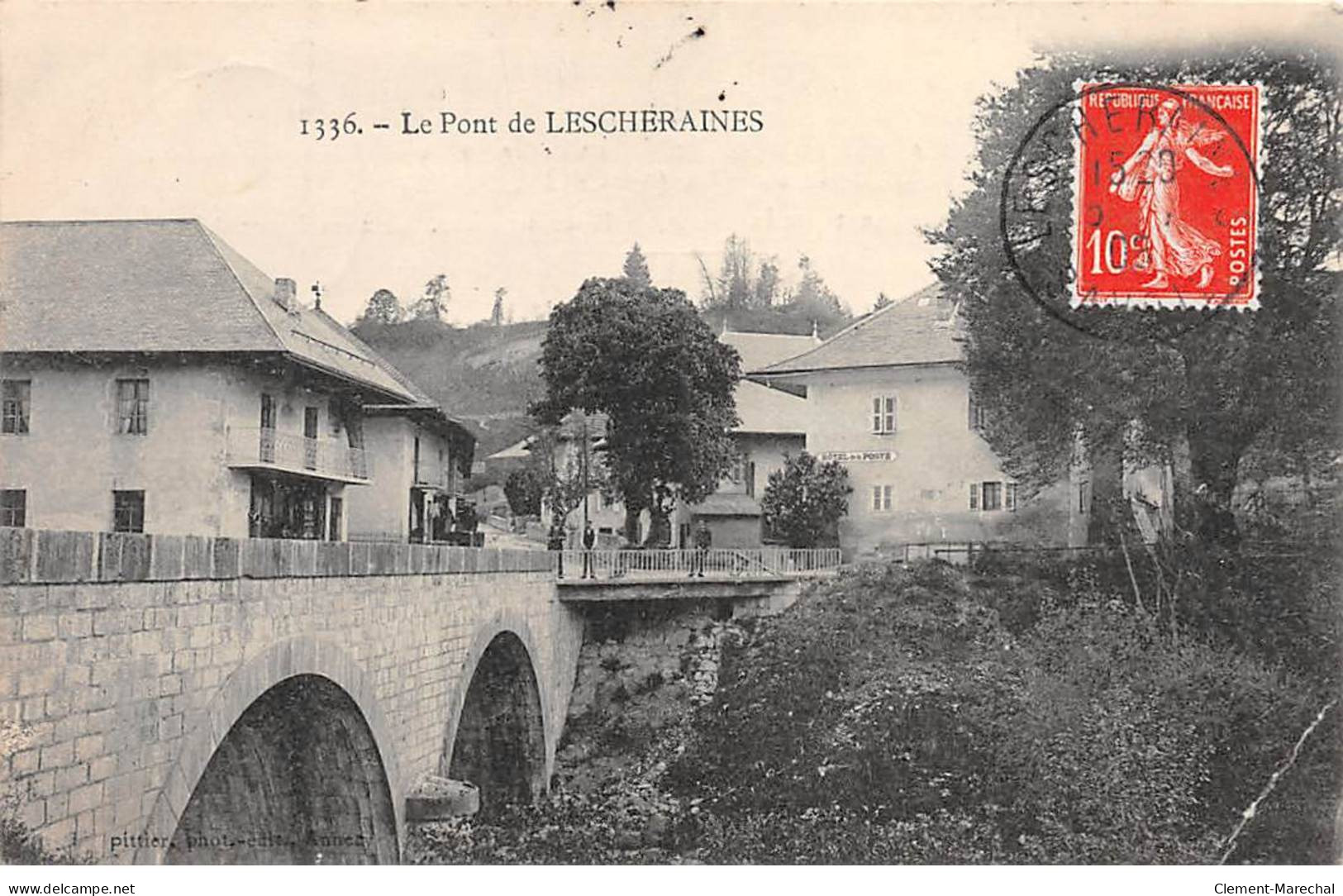 Le Pont De LESCHERAINES - état - Other & Unclassified