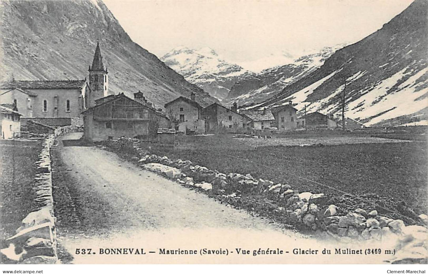 BONNEVAL - Maurienne - Vue Générale - Glacier Du Mulinet - Très Bon état - Bonneval Sur Arc