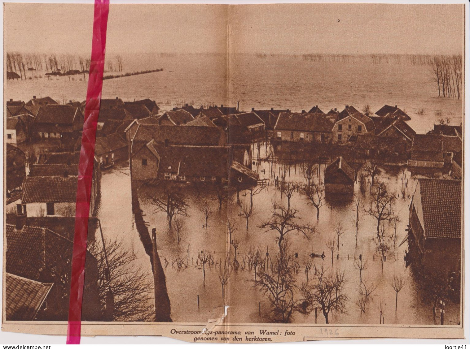 Wamel - Panorama Overstromingen - Orig. Knipsel Coupure Tijdschrift Magazine - 1926 - Non Classés