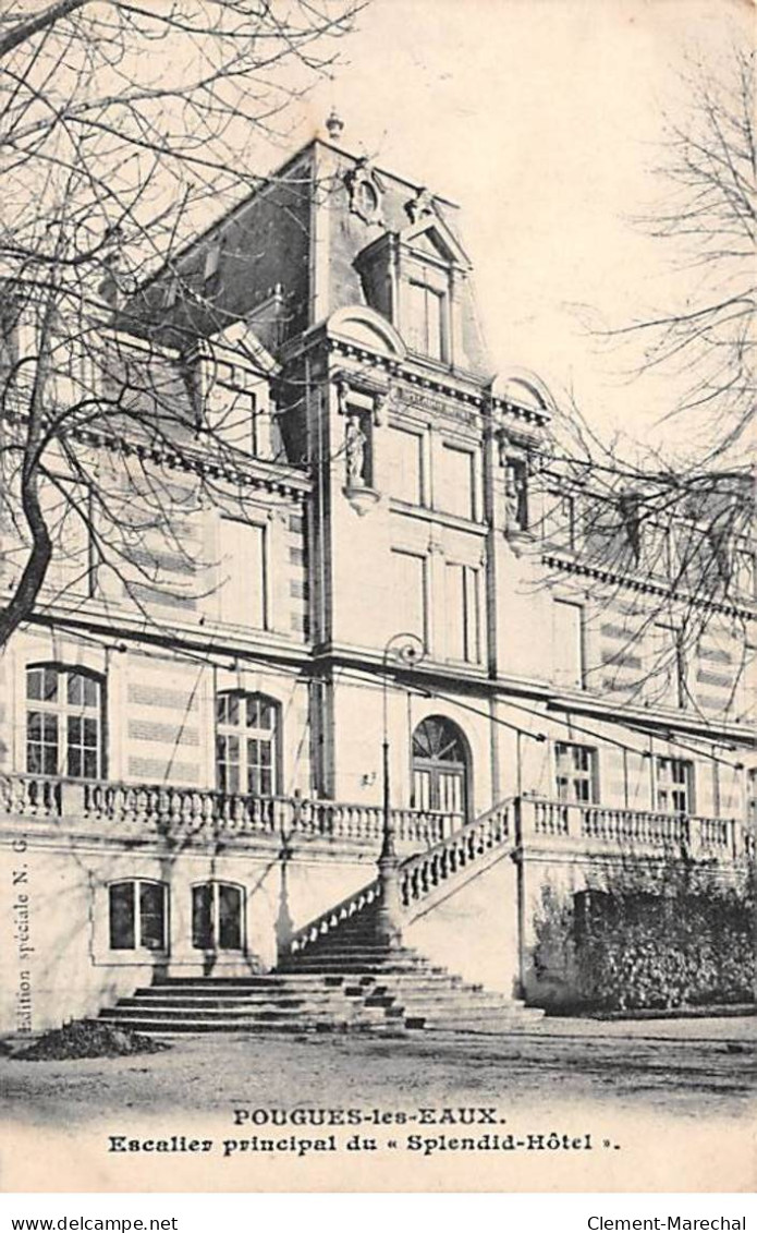 POUGUES LES EAUX - Escalier Principal Du " Splendid Hôtel " - Très Bon état - Pougues Les Eaux