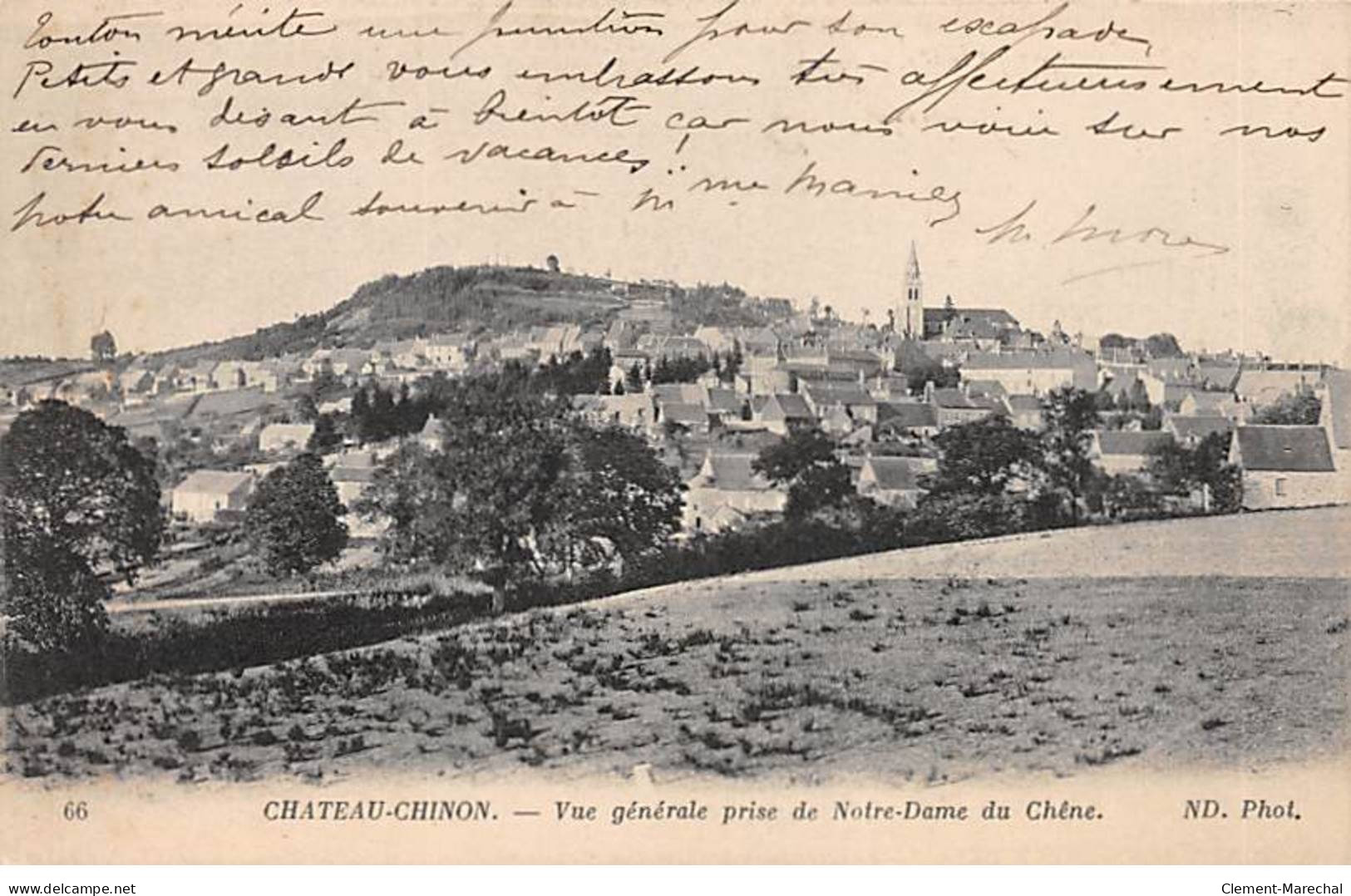 CHATEAU CHINON - Vue Générale Prise De Notre Dame Du Chêne - Très Bon état - Chateau Chinon