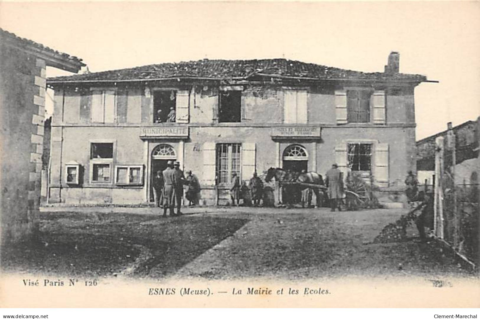 ESNES - La Mairie Et Les Ecoles - Très Bon état - Other & Unclassified