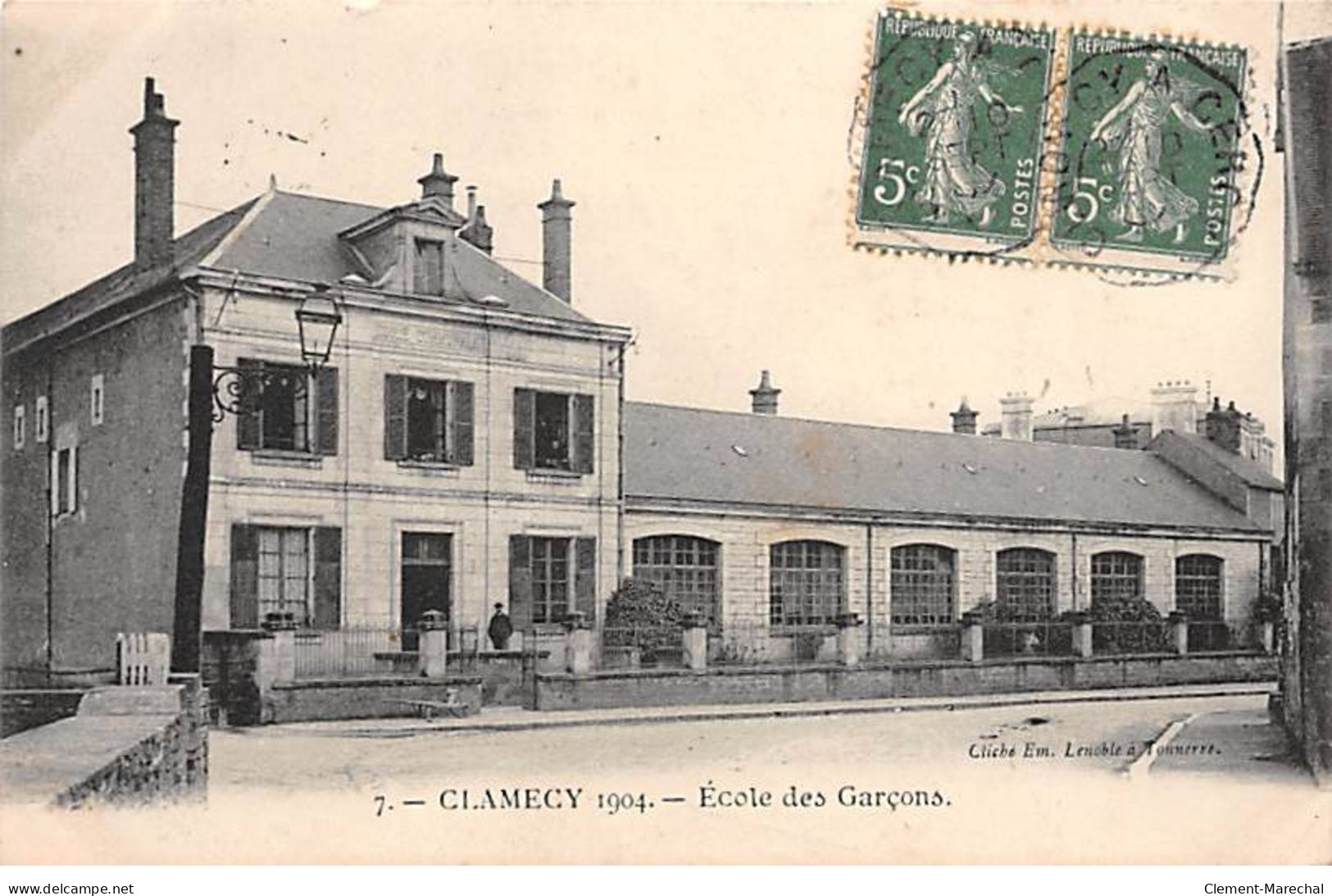 CLAMECY - 1904 - Ecole Des Garçons - Très Bon état - Clamecy