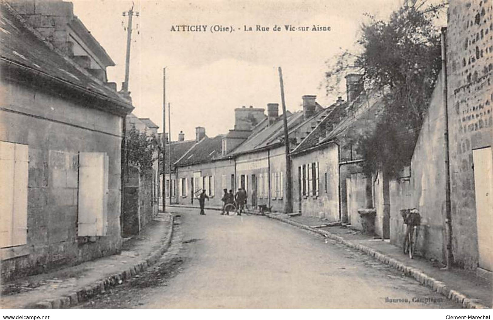 ATTICHY - La Rue De Vic Sur Aisne - Très Bon état - Attichy