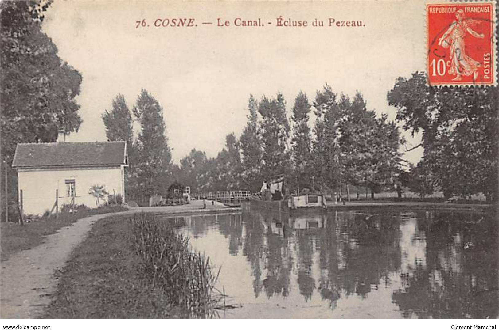 COSNE - Le Canal - Ecluse Du Pezeau - Très Bon état - Cosne Cours Sur Loire