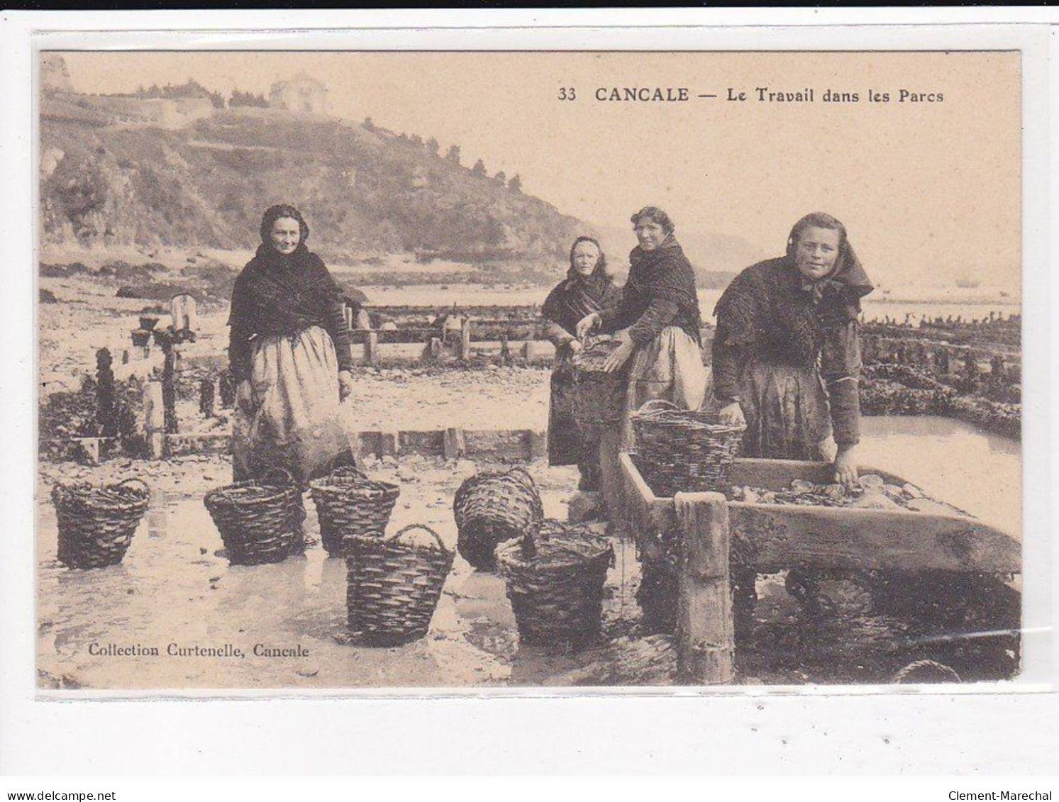 CANCALE : Le Travail Dans Les Parcs - Très Bon état - Cancale