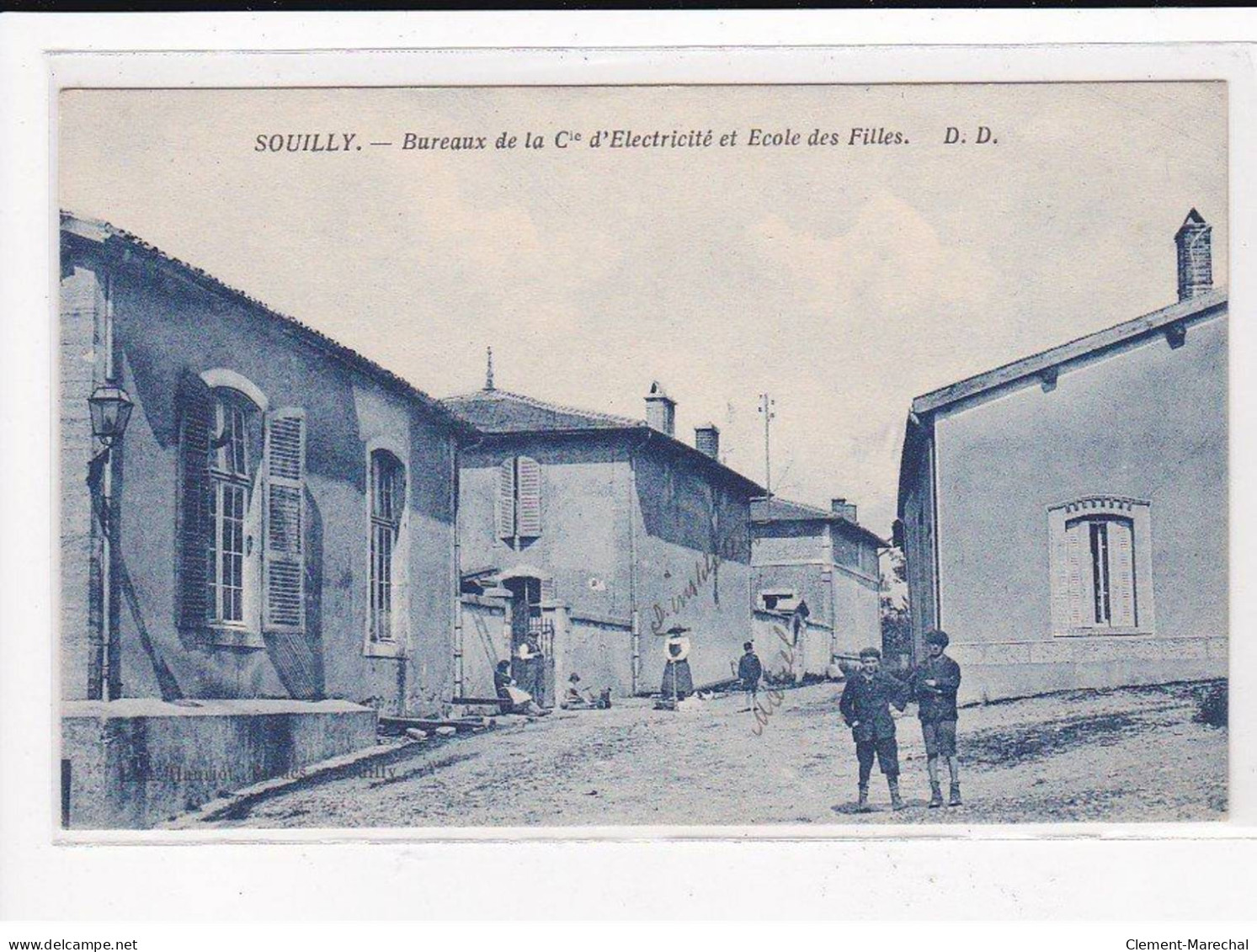 SOUILLY : Bureaux De La Cie D'Electricité Et Ecole Des Filles - Très Bon état - Autres & Non Classés