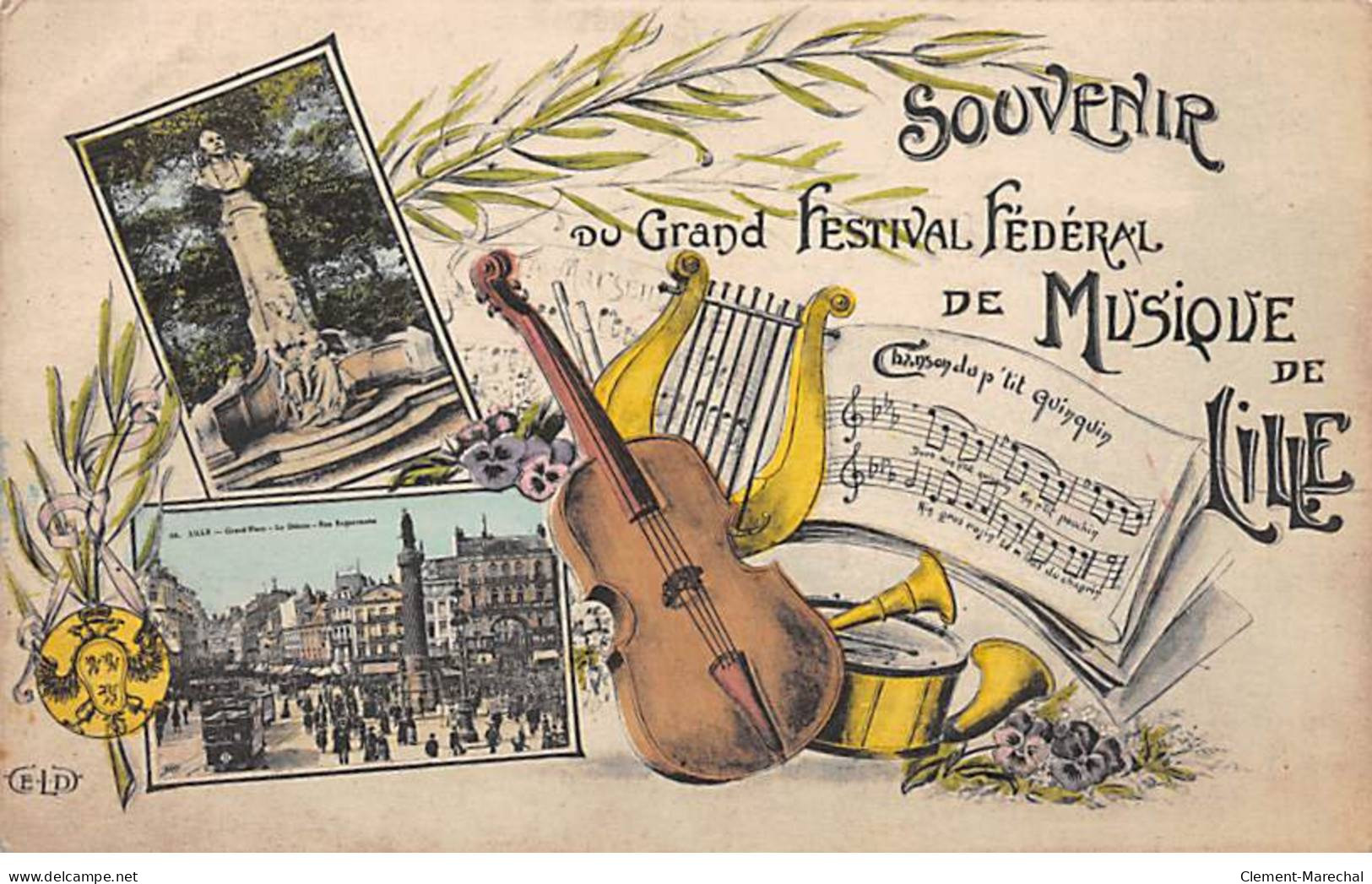 Souvenir Du Grand Festival Fédéral De Musique De LILLE - Très Bon état - Lille